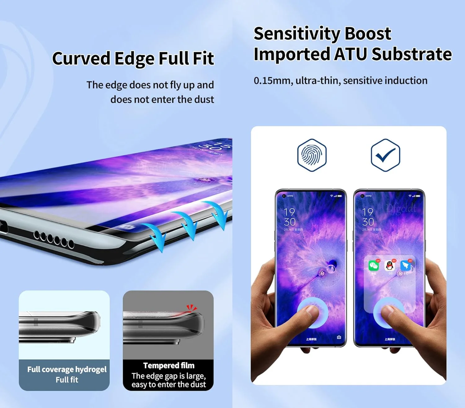 بسته 2 عددی محافظ صفحه نمایش هیدروژل Snailcanfly برای OnePlus 13 5G با صفحه نمایش 6.82 اینچی، محافظ صفحه نمایش بسیار حساس، ضد انفجار، انعطاف پذیر، محافظ صفحه نمایش TPU شفاف، غیر شیشه ای بسته 2 عددی محافظ صفحه نمایش هیدروژل Snailcanfly برای OnePlus 13 5G با صفحه نمایش 6.82 اینچی، محافظ صفحه نمایش بسیار حساس، ضد انفجار، انعطاف پذیر، محافظ صفحه نمایش TPU شفاف، غیر شیشه ای