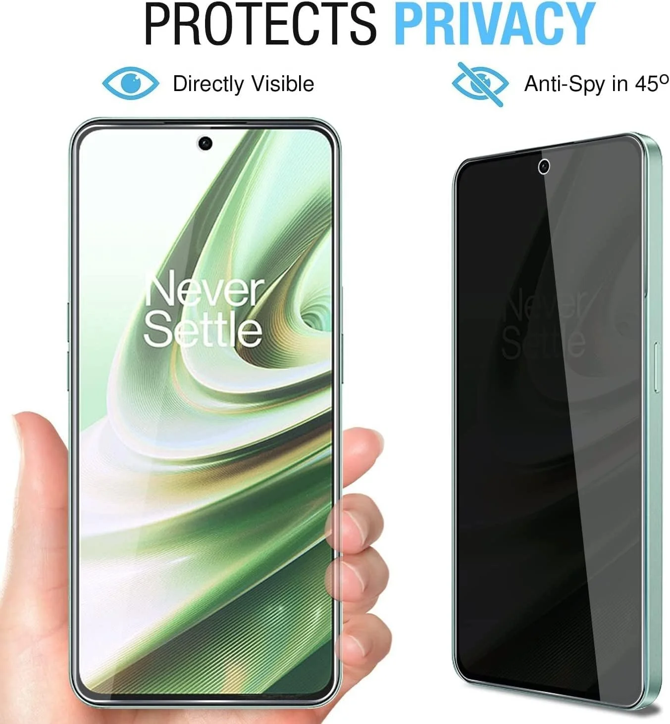 محافظ صفحه نمایش شیشه ای حریم خصوصی EXELLE برای OnePlus 10R 5G و OnePlus Ace 5G، ضد جاسوسی، سختی 9H، محافظ صفحه نمایش شیشه ای حریم خصوصی جلو برای OnePlus 10R / Oneplus Ace محافظ صفحه نمایش شیشه ای حریم خصوصی EXELLE برای OnePlus 10R 5G و OnePlus Ace 5G، ضد جاسوسی، سختی 9H، محافظ صفحه نمایش شیشه ای حریم خصوصی جلو برای OnePlus 10R / Oneplus Ace