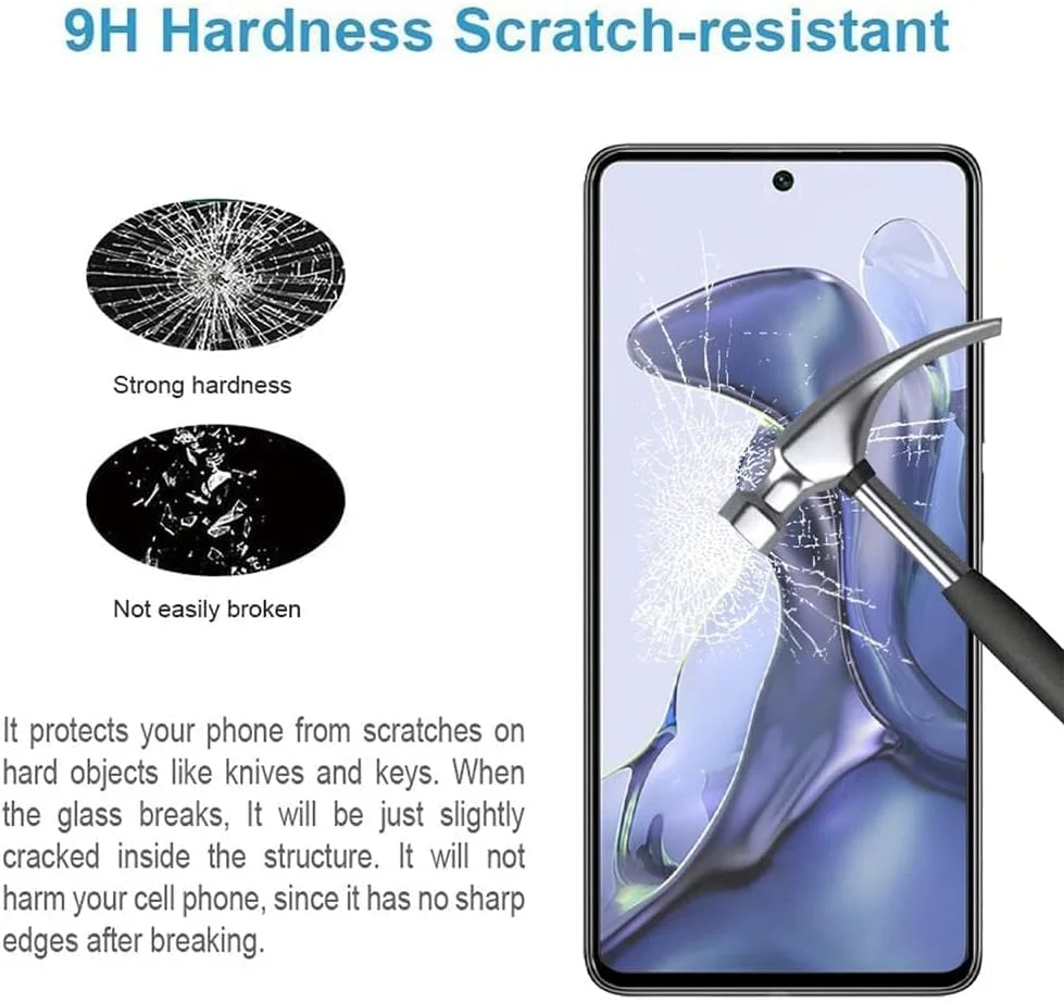 محافظ صفحه نمایش شیشه ای حرارت دیده ضد خش Muzz برای OnePlus Nord 2T محافظ صفحه نمایش شیشه ای حرارت دیده ضد خش Muzz برای OnePlus Nord 2T