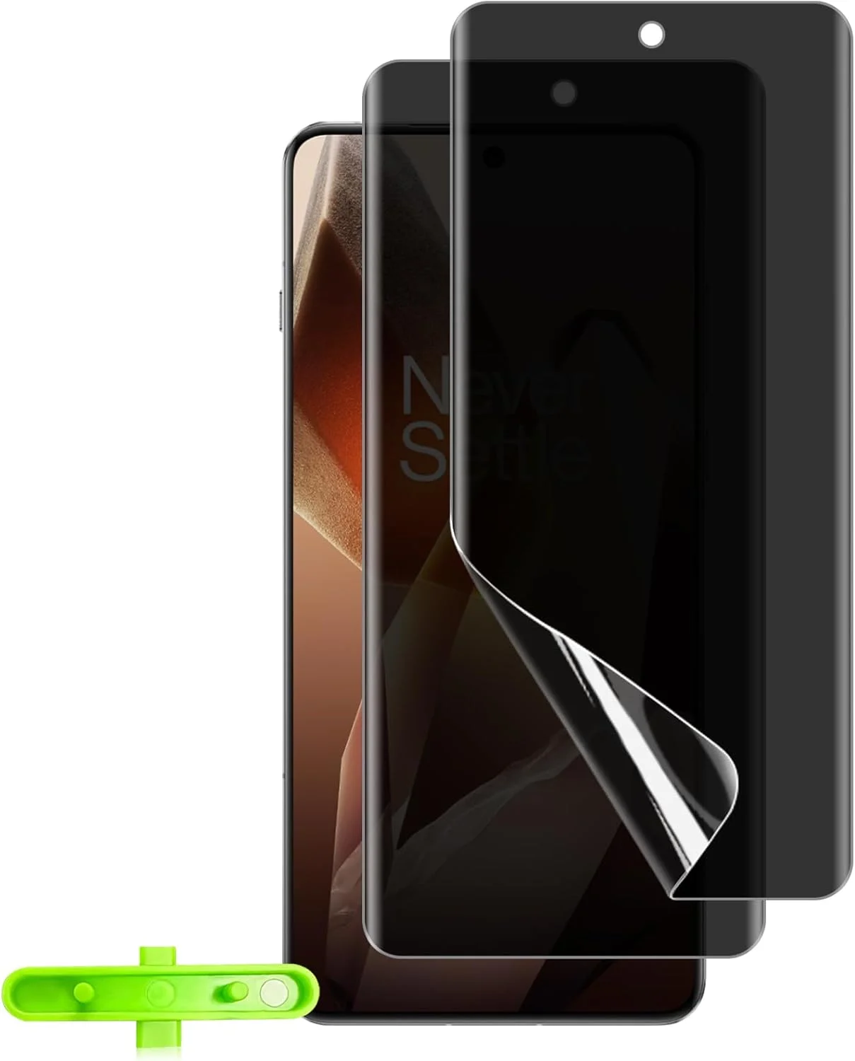 محافظ صفحه نمایش حریم خصوصی HeeYeal سازگار با OnePlus 13 5G، TPU انعطاف پذیر [2 عدد] بدون شیشه، ضد جاسوسی ضد خش، فیلم محافظ نرم برای OnePlus 13 5G