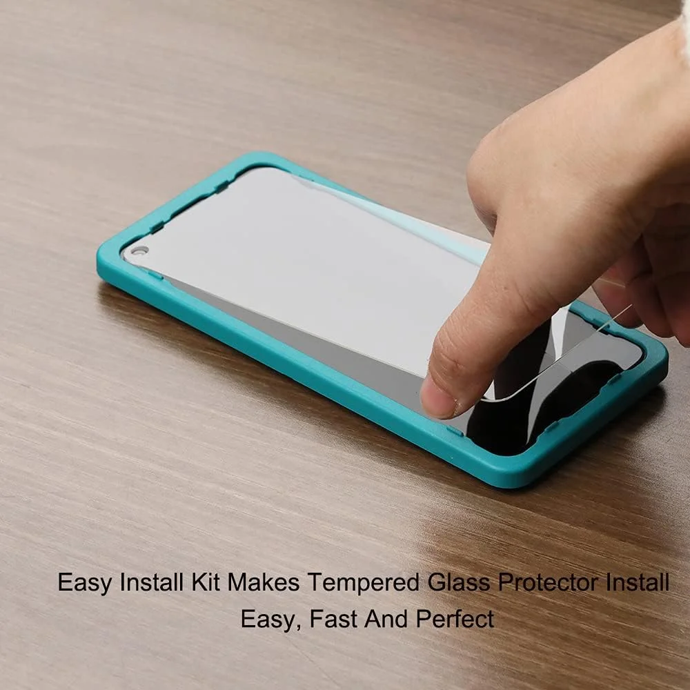 محافظ صفحه نمایش Ibywind برای OnePlus Nord N10 5G، شیشه حرارت دیده 9H ممتاز، به همراه محافظ فیبر کربنی پشتی، نصب آسان، بدون حباب