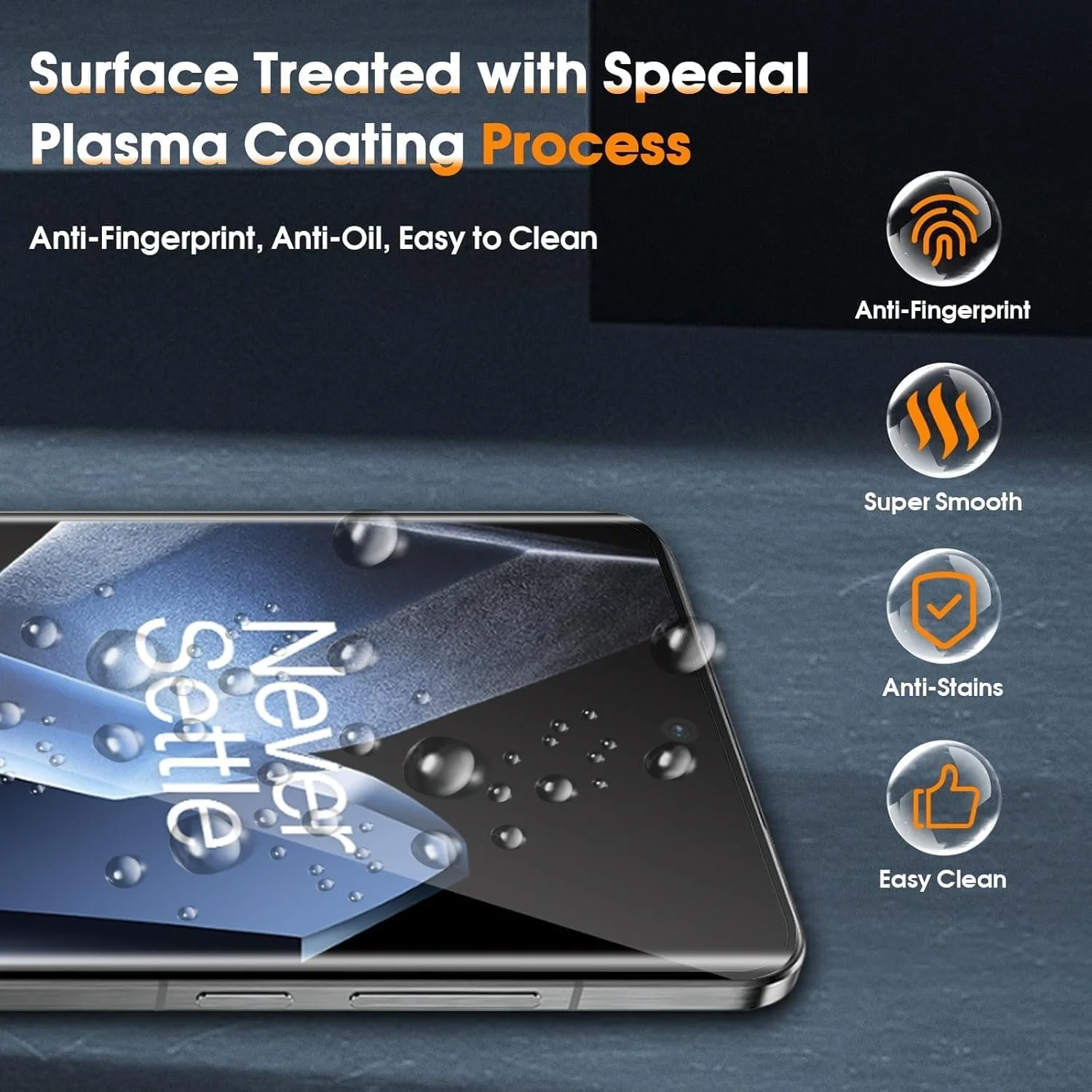 [بسته 2 عددی] محافظ صفحه نمایش شیشه ای حرارت دیده WRTBS برای OnePlus 13 5G، سختی 9H، وضوح بالا، پوشش کامل، ضد خش، بدون حباب، ضد اثر انگشت