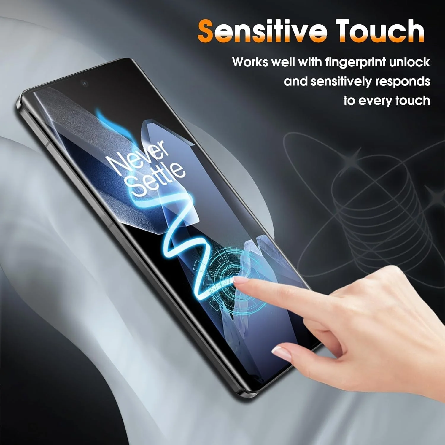 [بسته 2 عددی] محافظ صفحه نمایش شیشه ای حرارت دیده WRTBS برای OnePlus 13 5G، سختی 9H، وضوح بالا، پوشش کامل، ضد خش، بدون حباب، ضد اثر انگشت