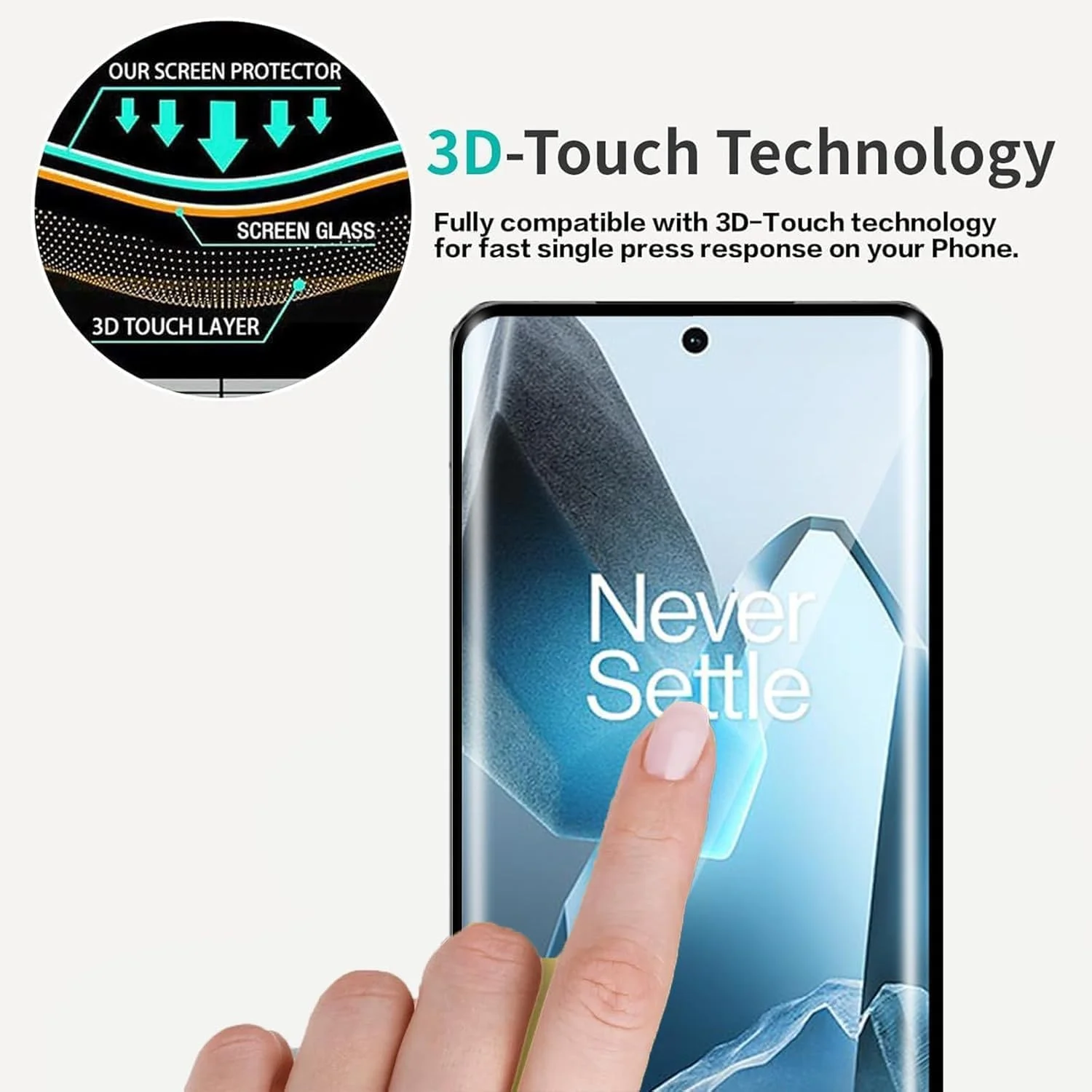 محافظ صفحه نمایش Zubitech برای Oneplus 13 5G، شیشه حرارت دیده با چسب کامل، پوشش لبه به لبه، سختی 9H، ضد اثر انگشت، لبه های گرد منحنی، ضد خش برای 1 + 13 5G محافظ صفحه نمایش Zubitech برای Oneplus 13 5G، شیشه حرارت دیده با چسب کامل، پوشش لبه به لبه، سختی 9H، ضد اثر انگشت، لبه های گرد منحنی، ضد خش برای 1 + 13 5G