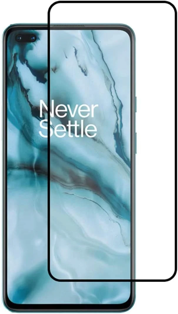 محافظ صفحه نمایش شیشه ای حرارت دیده خمیده 5D با پوشش کامل، ضد خش و ممتاز Muzz OnePlus Nord برای OnePlus Nord محافظ صفحه نمایش شیشه ای حرارت دیده خمیده 5D با پوشش کامل، ضد خش و ممتاز Muzz OnePlus Nord برای OnePlus Nord