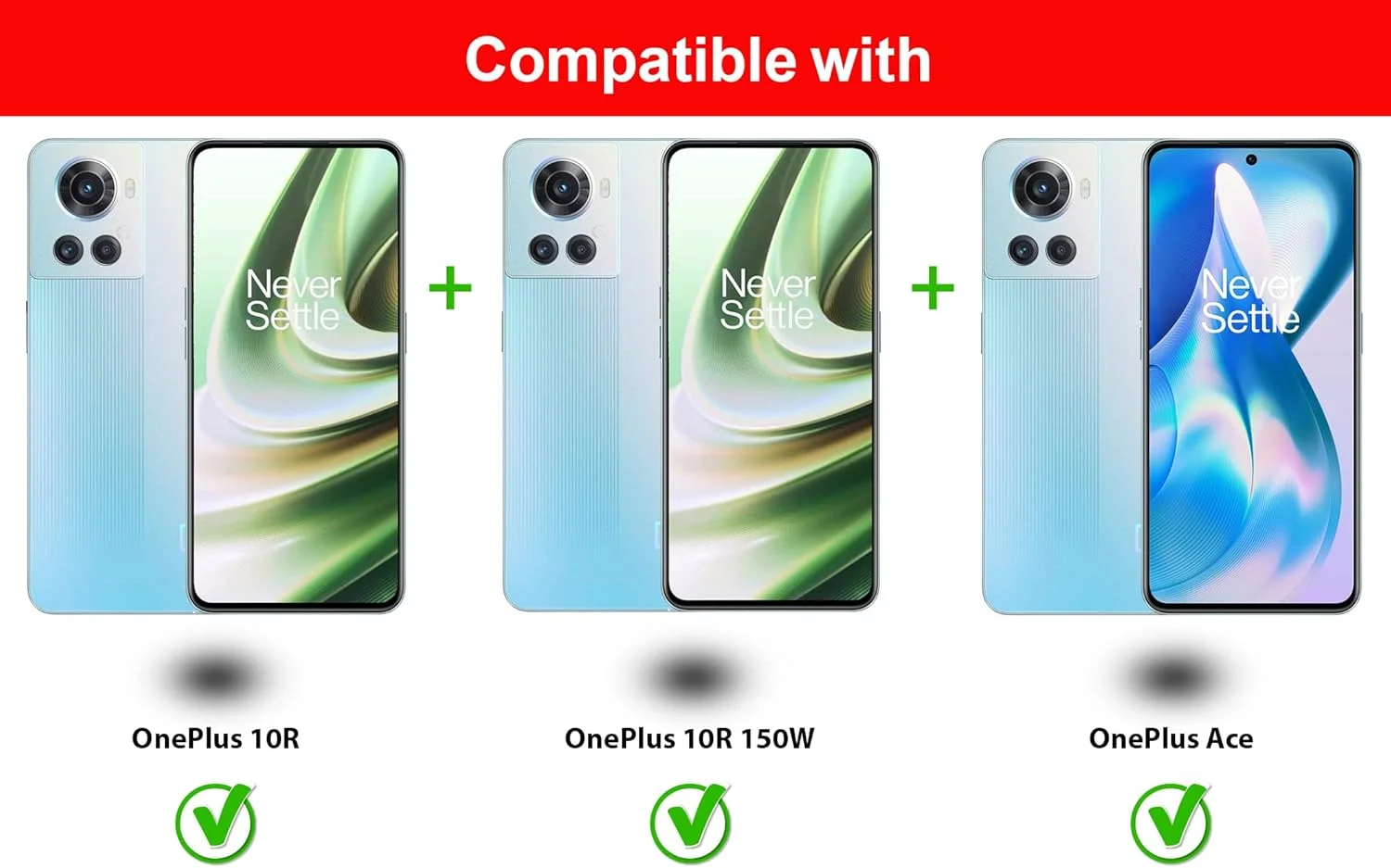 محافظ صفحه نمایش Al-HuTrusHi سازگار با OnePlus 10R / OnePlus 10R 150W / OnePlus Ace، شیشه حرارت دیده [پوشش کامل HD] [نصب آسان] [حساس به لمس] [ضد خرد شدن]…