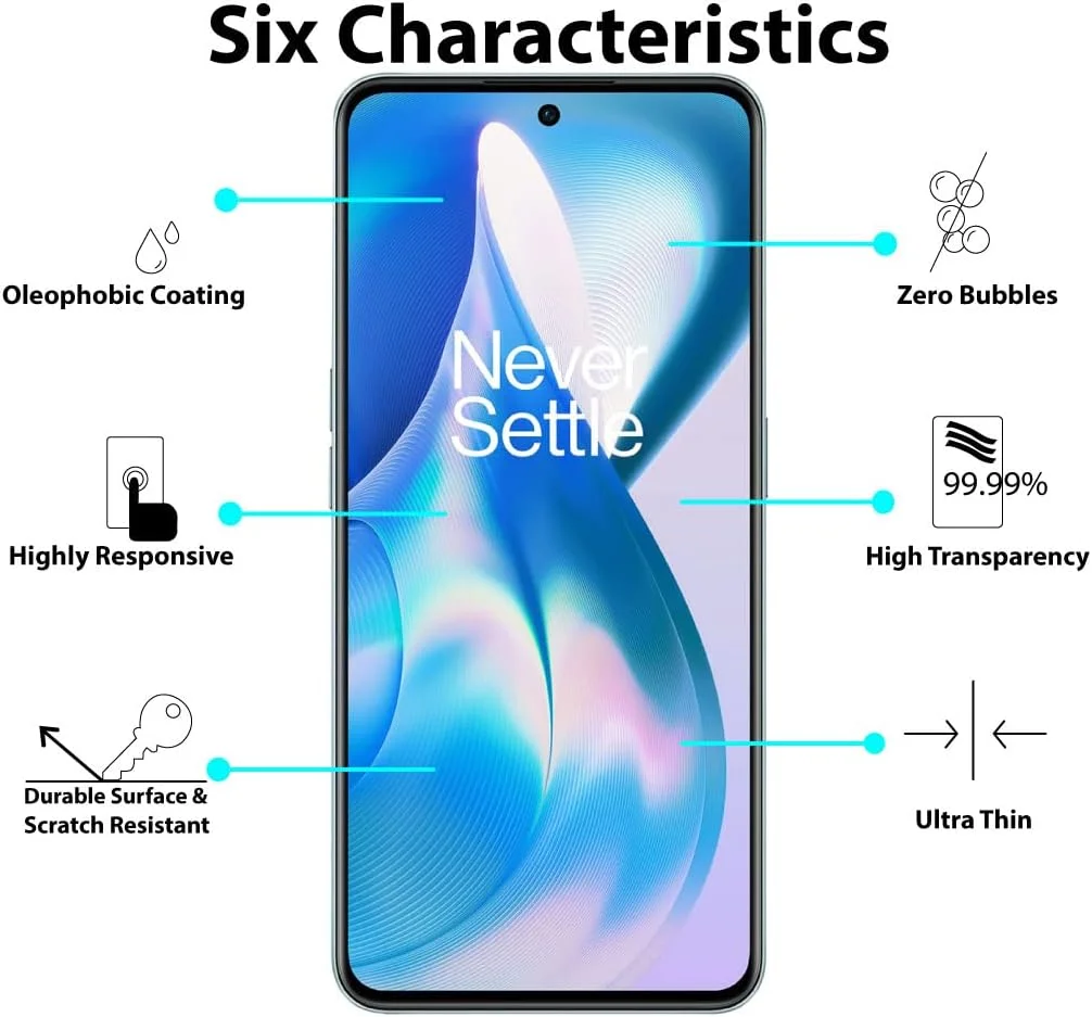 محافظ صفحه نمایش Al-HuTrusHi سازگار با OnePlus 10R / OnePlus 10R 150W / OnePlus Ace، شیشه حرارت دیده [پوشش کامل HD] [نصب آسان] [حساس به لمس] [ضد خرد شدن]…