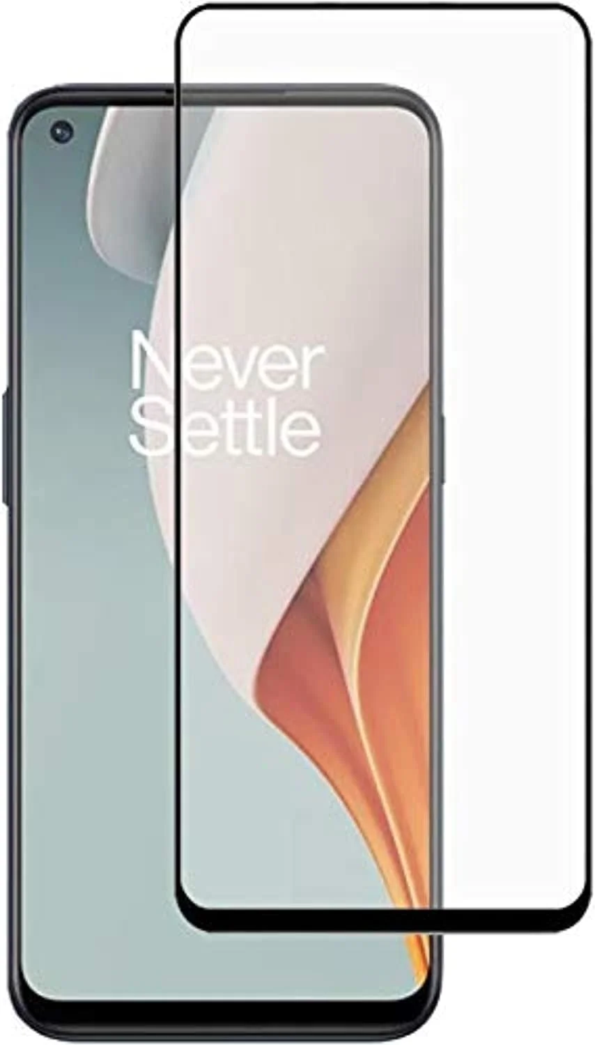 محافظ صفحه نمایش شیشه ای با چسب کامل و حرارت دیده، ضد اثر انگشت و مقاوم در برابر شکستن برای گوشی OnePlus Nord N100 از Nice.Store.UAE