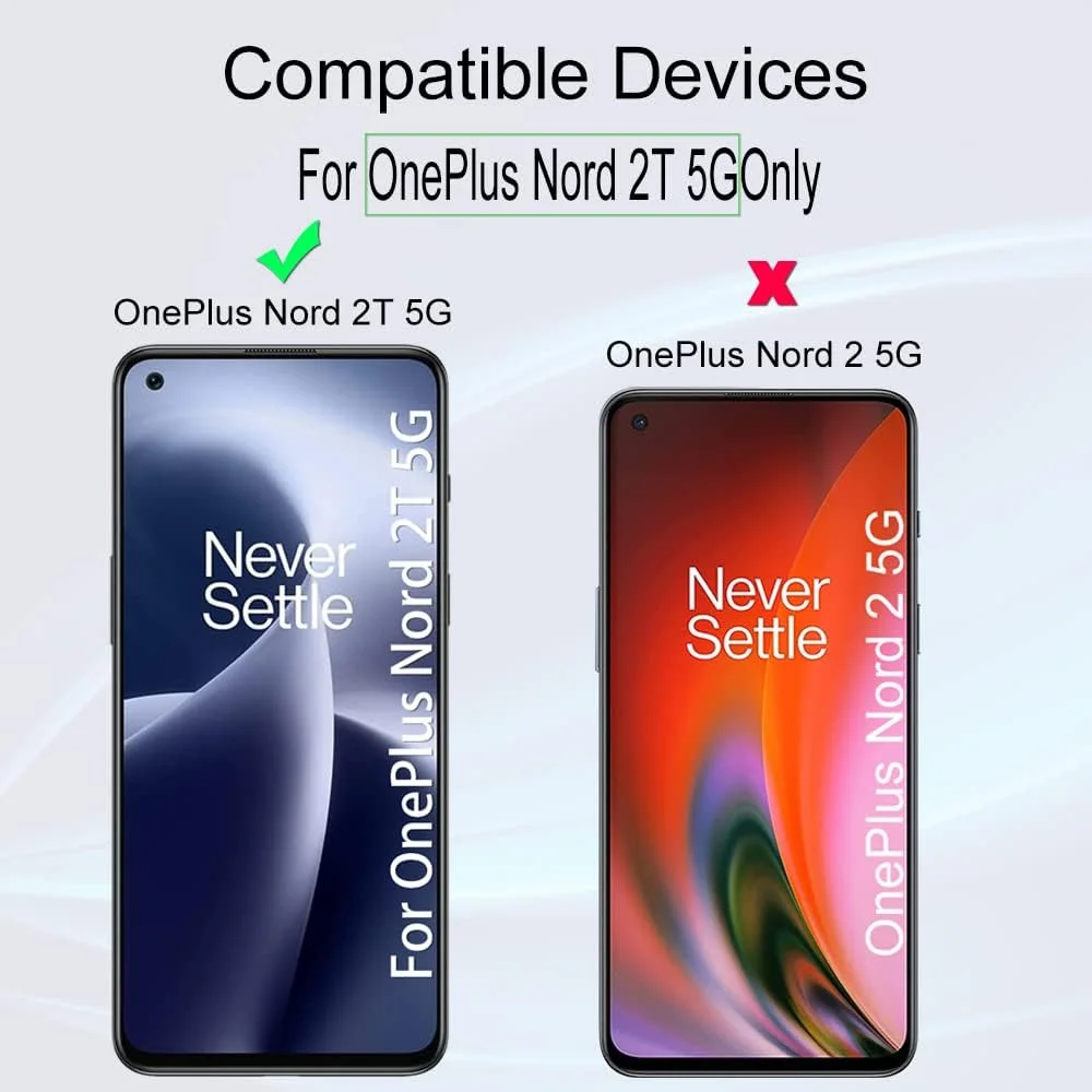 محافظ صفحه نمایش Ibywind برای OnePlus Nord 2T 5G (6.43 اینچ)، شامل 2 عدد شیشه حرارت دیده، 1 عدد محافظ لنز دوربین، 1 عدد فیلم فیبر کربنی پشتی [حسگر اثر انگشت، نصب آسان]