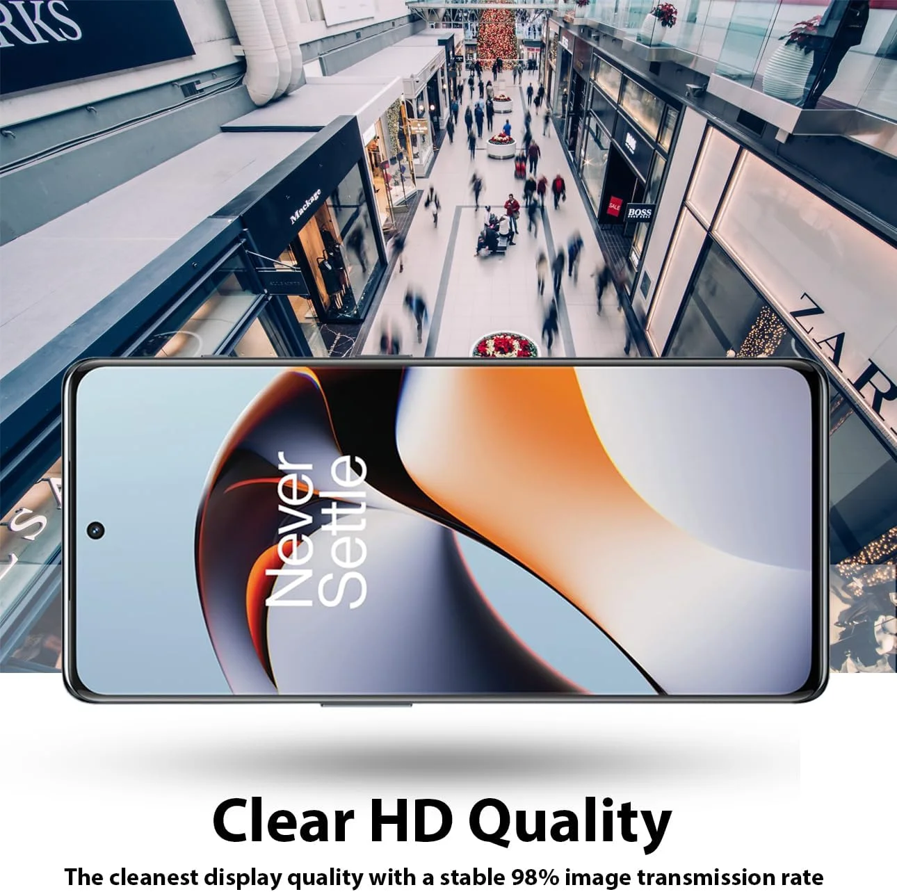 محافظ صفحه نمایش Al-HuTrusHi سازگار با محافظ صفحه نمایش OnePlus 11R شیشه حرارت دیده [ضد تابش نور] [پوشش کامل HD] [نصب آسان] [سختی 9H] [حساس به لمس]