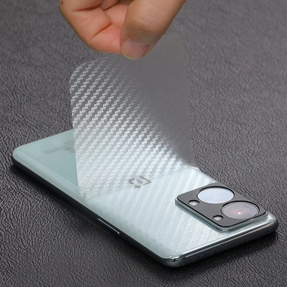 محافظ صفحه نمایش Ibywind برای OnePlus Nord 2T 5G (6.43 اینچ)، شامل 2 عدد شیشه حرارت دیده، 1 عدد محافظ لنز دوربین، 1 عدد فیلم فیبر کربنی پشتی [حسگر اثر انگشت، نصب آسان]