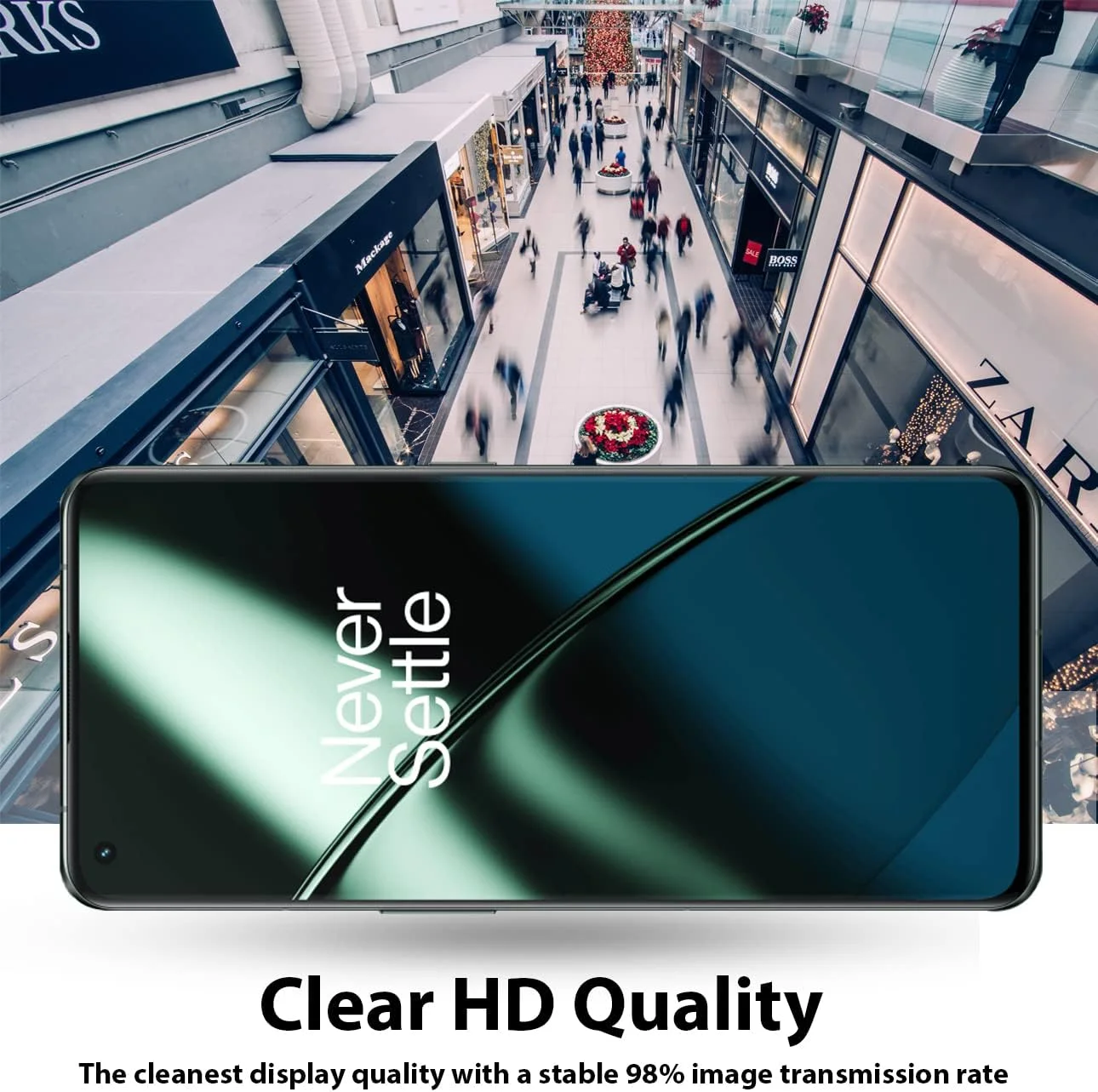 محافظ صفحه نمایش Al-HuTrusHi سازگار با محافظ صفحه نمایش OnePlus 11 شیشه حرارت دیده [ضد تابش نور] [پوشش کامل HD] [نصب آسان] [سختی 9H] [حساس به لمس] [ضد خرد شدن] چسب کامل