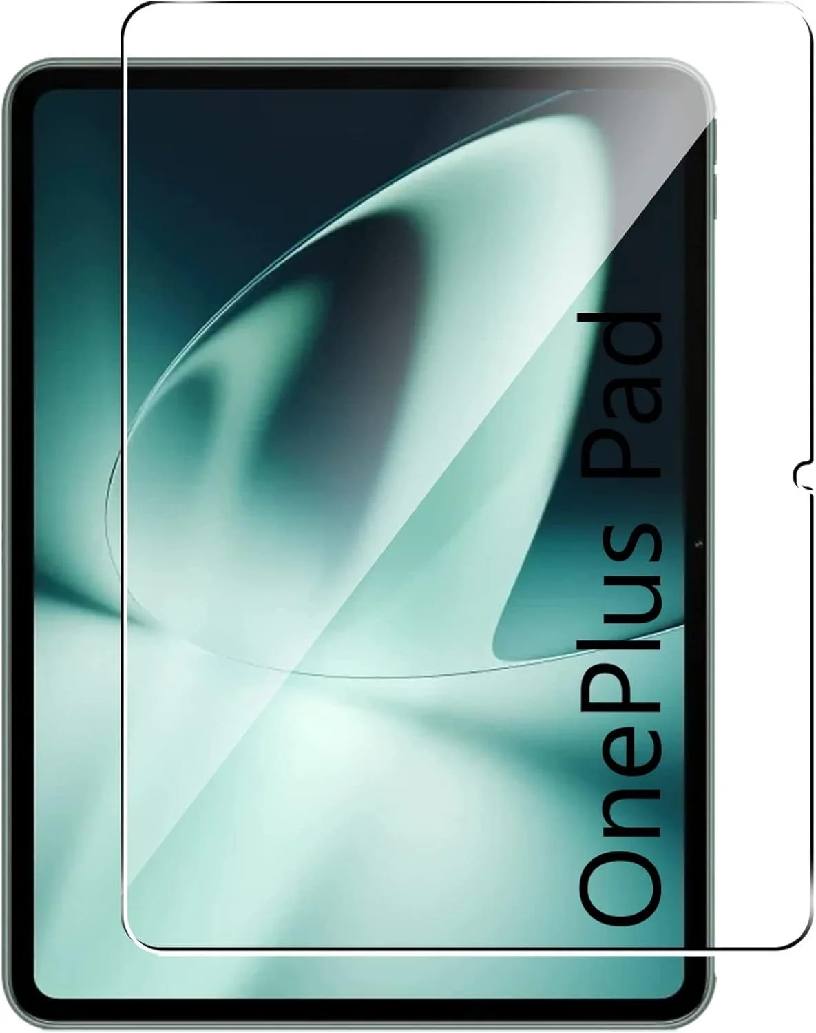 محافظ صفحه نمایش شیشه ای حرارت دیده برای تبلت OnePlus Pad [بدون حباب] [سختی 9H] [HD] [مقاوم در برابر خراش] فیلم محافظ شیشه ای حرارت دیده برای OnePlus Pad 11.61 اینچ - شفاف (1)