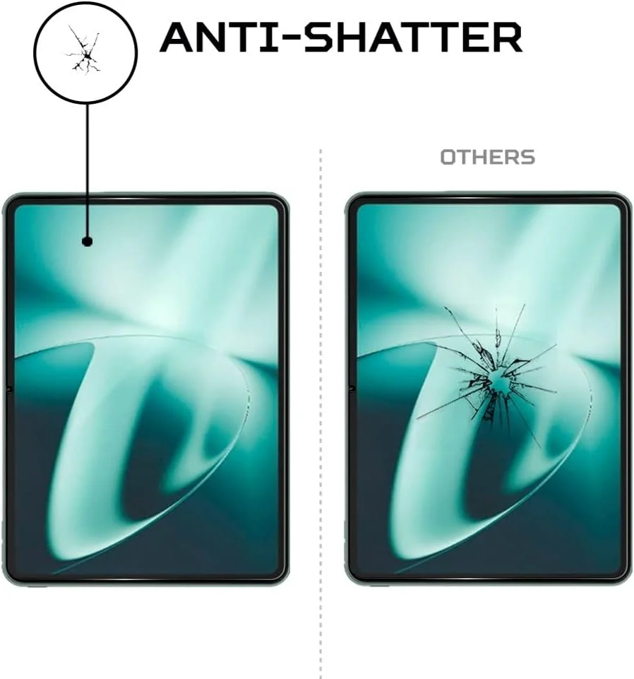 محافظ صفحه نمایش شیشه ای حرارت دیده برای تبلت OnePlus Pad [بدون حباب] [سختی 9H] [HD] [مقاوم در برابر خراش] فیلم محافظ شیشه ای حرارت دیده برای OnePlus Pad 11.61 اینچ - شفاف (1)