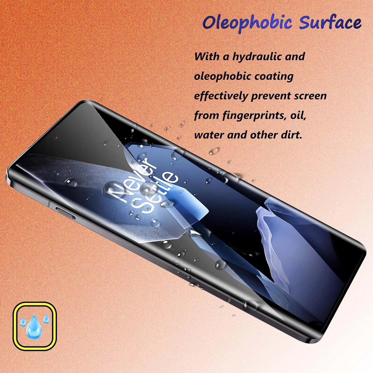 محافظ صفحه نمایش شیشه ای حرارت دیده Fyqzio [بسته 2+2] سازگار با OnePlus 13 و دوربین، بدون حباب، سختی 9H، ضد خش، منحنی سه بعدی، محافظ صفحه نمایش HD برای OnePlus 13