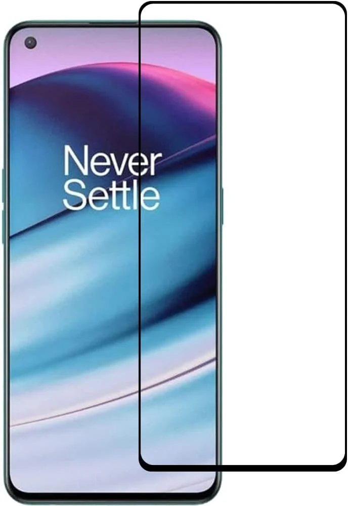 محافظ صفحه نمایش Al-HuTrusHi برای OnePlus Nord 2T / CE 2 5G / 2 5G / N20 - شیشه حرارت دیده با پوشش کامل HD، نصب آسان، فیلم محافظ با سختی 9H
