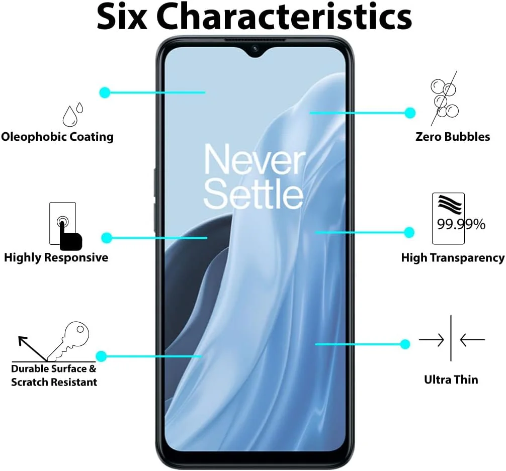 محافظ صفحه نمایش Al-HuTrusHi سازگار با OnePlus Nord N300 / OnePlus Nord N20 SE، شیشه حرارت دیده [ضد تابش نور] [پوشش کامل HD] [نصب آسان] [حساس به لمس] [ضد خرد شدن]…
