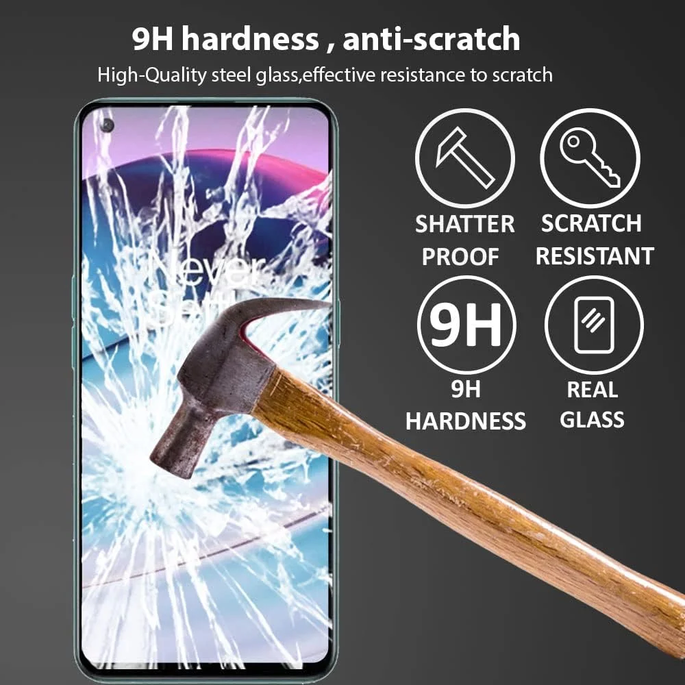 محافظ صفحه نمایش Al-HuTrusHi برای OnePlus Nord 2T / CE 2 5G / 2 5G / N20 - شیشه حرارت دیده با پوشش کامل HD، نصب آسان، فیلم محافظ با سختی 9H محافظ صفحه نمایش Al-HuTrusHi برای OnePlus Nord 2T / CE 2 5G / 2 5G / N20 - شیشه حرارت دیده با پوشش کامل HD، نصب آسان، فیلم محافظ با سختی 9H