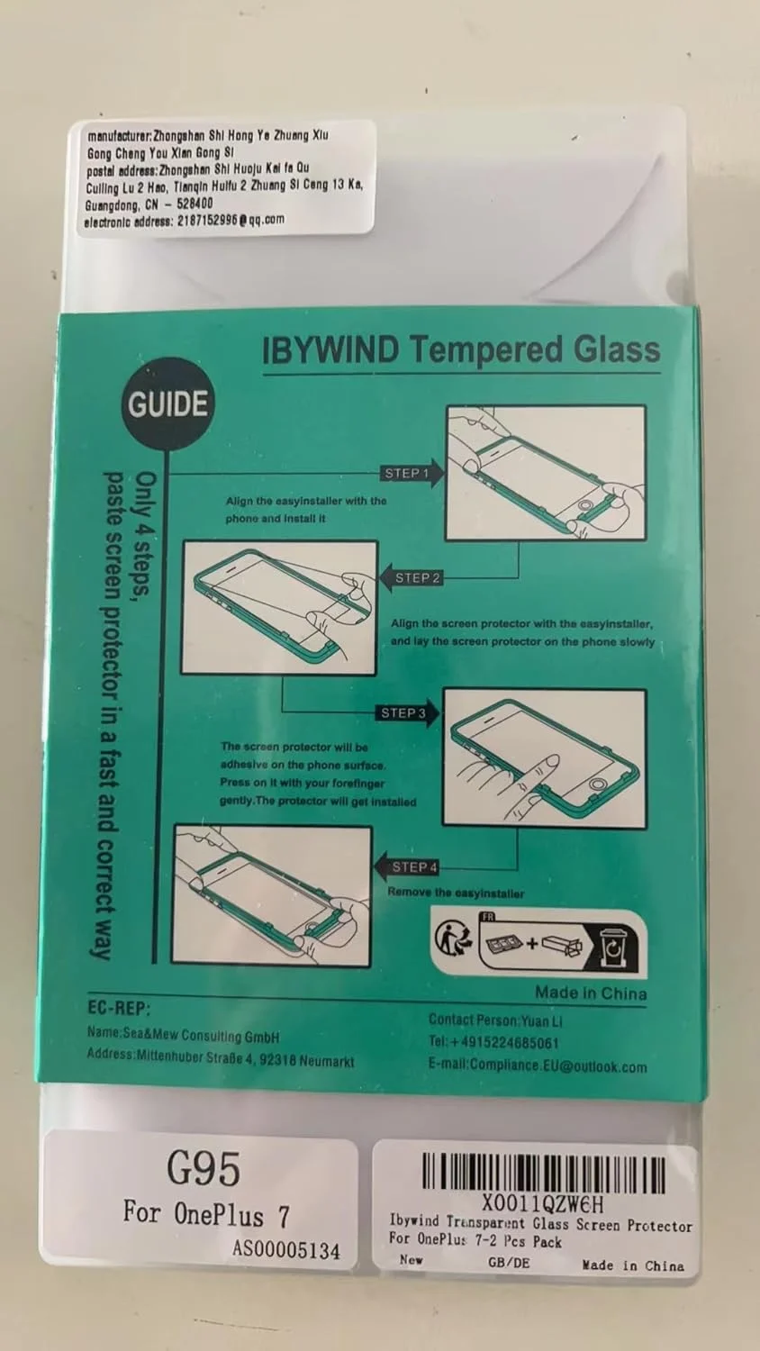 محافظ صفحه نمایش Ibywind برای OnePlus 7، 6.41 اینچ، بسته 2 عددی، شیشه حرارت دیده با سختی 9H، همراه با 1 عدد محافظ لنز دوربین، 1 عدد فیلم فیبر کربن پشت، نصب آسان محافظ صفحه نمایش Ibywind برای OnePlus 7، 6.41 اینچ، بسته 2 عددی، شیشه حرارت دیده با سختی 9H، همراه با 1 عدد محافظ لنز دوربین، 1 عدد فیلم فیبر کربن پشت، نصب آسان