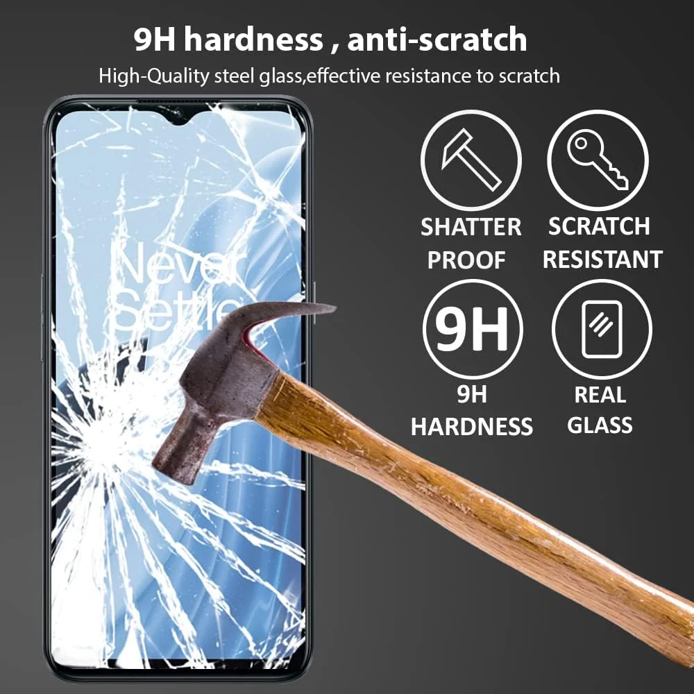 محافظ صفحه نمایش Al-HuTrusHi سازگار با OnePlus Nord N300 / OnePlus Nord N20 SE، شیشه حرارت دیده [ضد تابش نور] [پوشش کامل HD] [نصب آسان] [حساس به لمس] [ضد خرد شدن]…