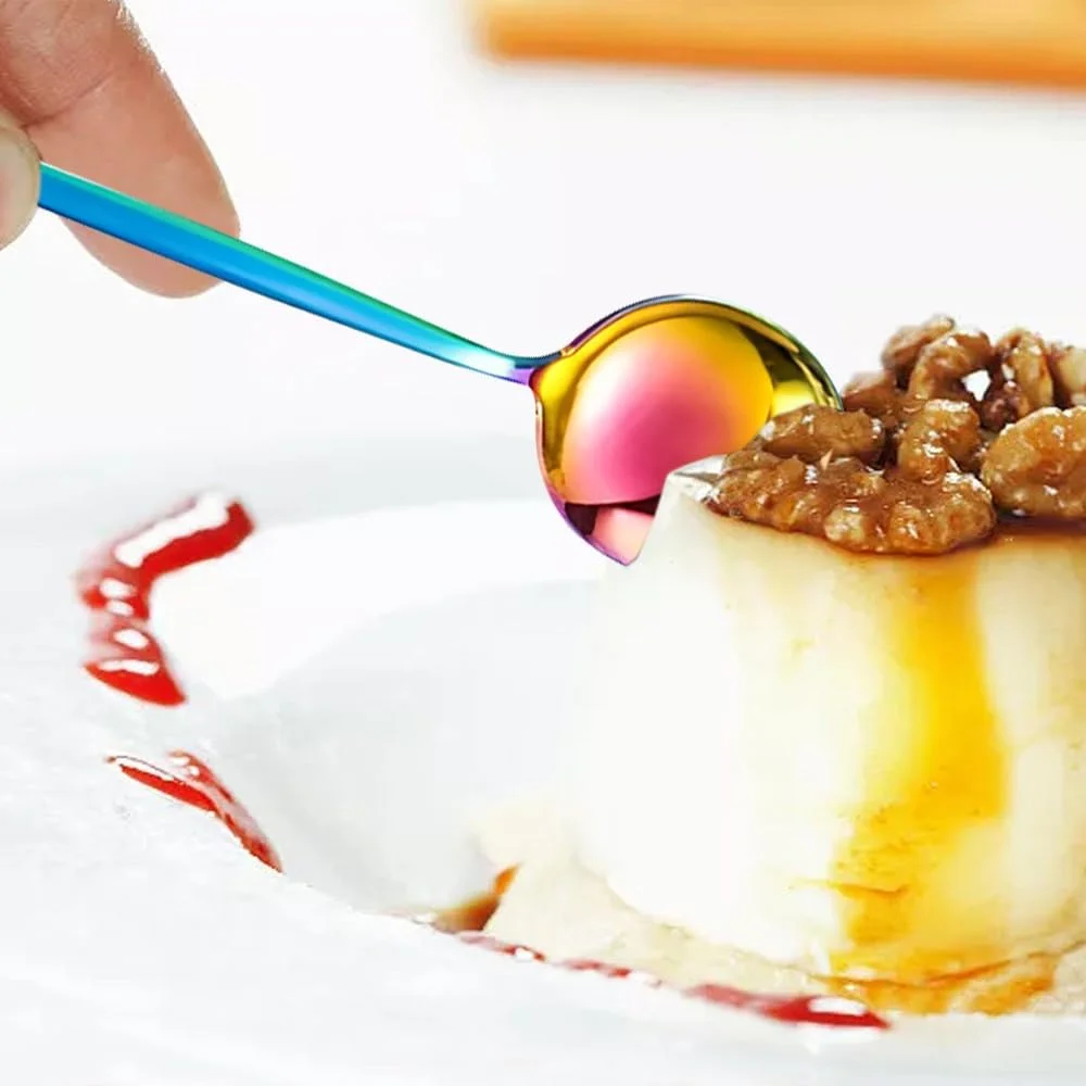 ست کارد و چنگال آشپزخانه ۲۴ پارچه TOMVAES با فولاد ضد زنگ، ست های کارد و چنگال شیک برای استفاده در خانه، مهمانی، هتل و رستوران، ست نقره ای بادوام، ضد زنگ، تمیز کردن آسان (رنگی) ست کارد و چنگال آشپزخانه ۲۴ پارچه TOMVAES با فولاد ضد زنگ، ست های کارد و چنگال شیک برای استفاده در خانه، مهمانی، هتل و رستوران، ست نقره ای بادوام، ضد زنگ، تمیز کردن آسان (رنگی)