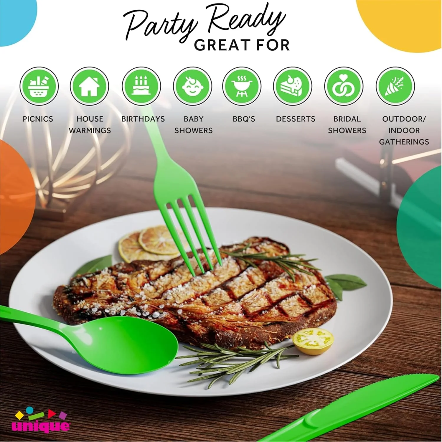 ست کارد و چنگال و قاشق 18 پارچه سبز لیمویی ست کارد و چنگال و قاشق 18 پارچه سبز لیمویی