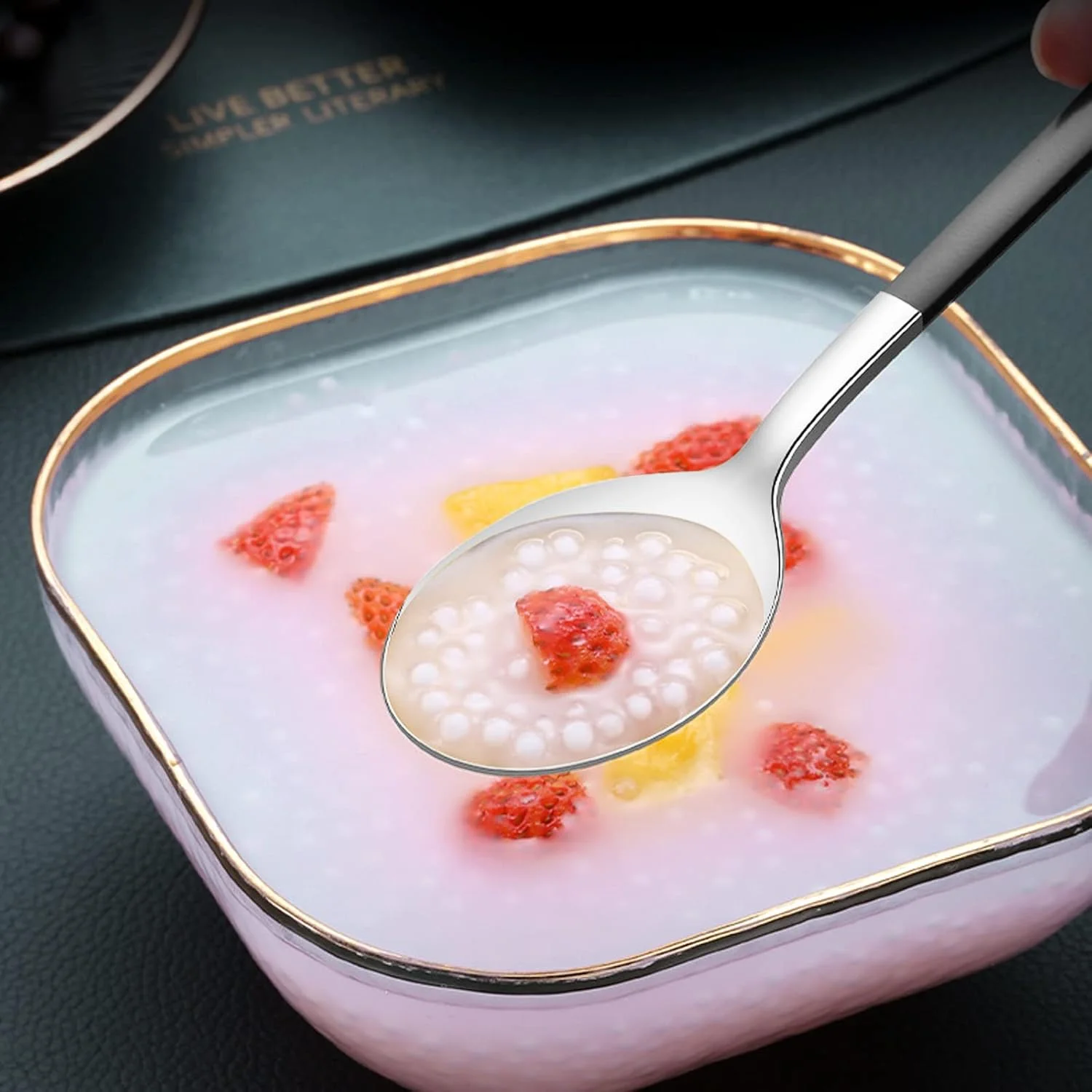 ست столовых приборов مسافرتی قابل حمل 4 تکه VANRA با جعبه، ست столовых приборов استیل ضد زنگ 18/8، ست столовых приборов قابل استفاده مجدد با چنگال قاشق چاقو چاپستیک برای ناهار سفر کمپینگ مدرسه کار پیک نیک (مشکی) ست столовых приборов مسافرتی قابل حمل 4 تکه VANRA با جعبه، ست столовых приборов استیل ضد زنگ 18/8، ست столовых приборов قابل استفاده مجدد با چنگال قاشق چاقو چاپستیک برای ناهار سفر کمپینگ مدرسه کار پیک نیک (مشکی)