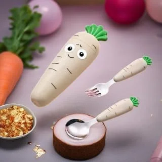 ست قاشق و چنگال کودک با جعبه، 2 تکه، استیل ضد زنگ، قابل استفاده مجدد، قاشق و چنگال برای کودکان نوپا و بچه ها، فاقد BPA، قابل حمل و استفاده مجدد (سفید مایل به کرم) ست قاشق و چنگال کودک با جعبه، 2 تکه، استیل ضد زنگ، قابل استفاده مجدد، قاشق و چنگال برای کودکان نوپا و بچه ها، فاقد BPA، قابل حمل و استفاده مجدد (سفید مایل به کرم)