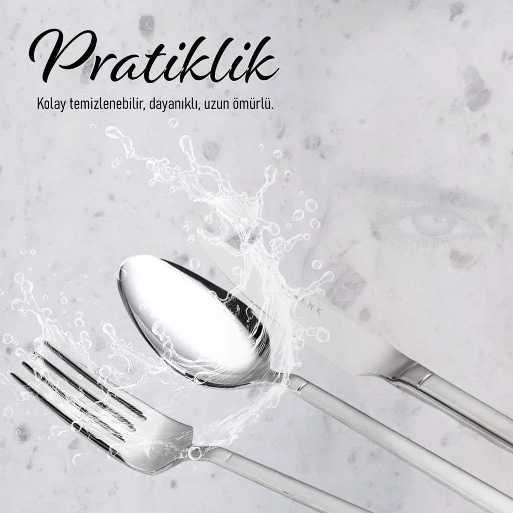 ست قاشق و چنگال استیل Serenk، ست قاشق و چنگال بادوام، استیل ضد زنگ برای استفاده روزمره، کارد و چنگال شیک برای آشپزخانه و غذاخوری (42 تکه، بارسلونا) ست قاشق و چنگال استیل Serenk، ست قاشق و چنگال بادوام، استیل ضد زنگ برای استفاده روزمره، کارد و چنگال شیک برای آشپزخانه و غذاخوری (42 تکه، بارسلونا)