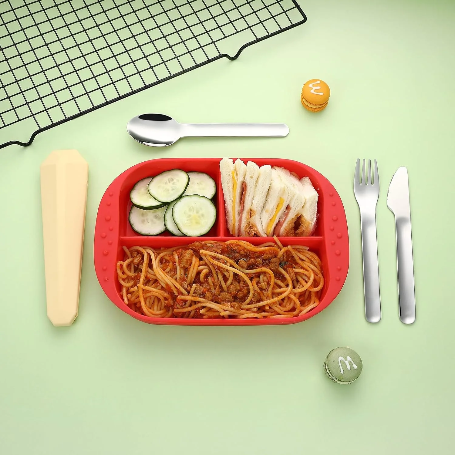 ست کارد، چنگال و قاشق مسافرتی قابل حمل با جعبه - فولاد ضد زنگ 18/8 مناسب برای 1 نفر، ایده آل برای پیک نیک، کمپینگ، ناهار، مدرسه، محل کار، زرد ست کارد، چنگال و قاشق مسافرتی قابل حمل با جعبه - فولاد ضد زنگ 18/8 مناسب برای 1 نفر، ایده آل برای پیک نیک، کمپینگ، ناهار، مدرسه، محل کار، زرد