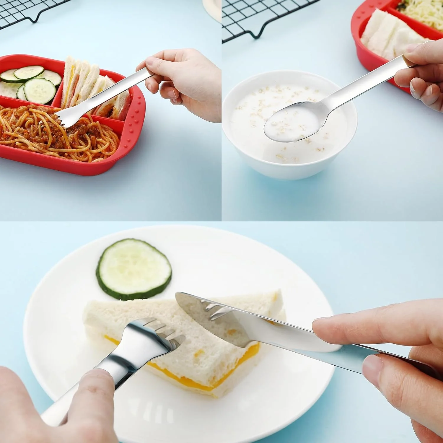 ست کارد، چنگال و قاشق مسافرتی قابل حمل با جعبه - فولاد ضد زنگ 18/8 مناسب برای 1 نفر، ایده آل برای پیک نیک، کمپینگ، ناهار، مدرسه، محل کار، زرد ست کارد، چنگال و قاشق مسافرتی قابل حمل با جعبه - فولاد ضد زنگ 18/8 مناسب برای 1 نفر، ایده آل برای پیک نیک، کمپینگ، ناهار، مدرسه، محل کار، زرد