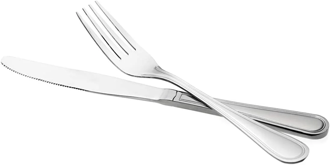 ست کارد و چنگال 24 پارچه استیل اتو کونینگ - فرانکفورت - پرداخت آینه ای - قابل شستشو در ماشین ظرفشویی - شامل چنگال، قاشق، چاقو و قاشق چای خوری - یک ست کارد و چنگال برای 6 نفر - طراحی کلاسیک