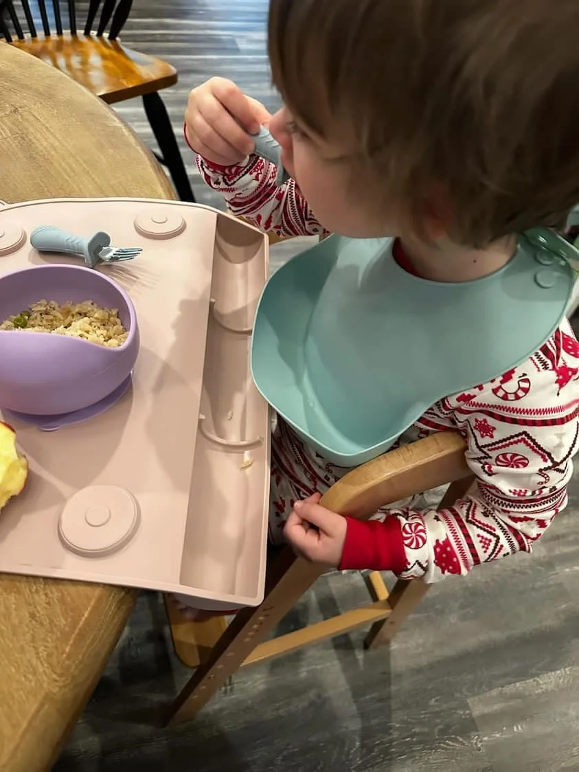 ست قاشق و چنگال کودک PandaEar، بسته 6 عددی قاشق و چنگال استیل ضد زنگ سیلیکونی برای نوزادان و کودکان نوپا، بدون BPA با طراحی ضد خفگی سیلیکونی (آبی و سبز و قهوه ای روشن)