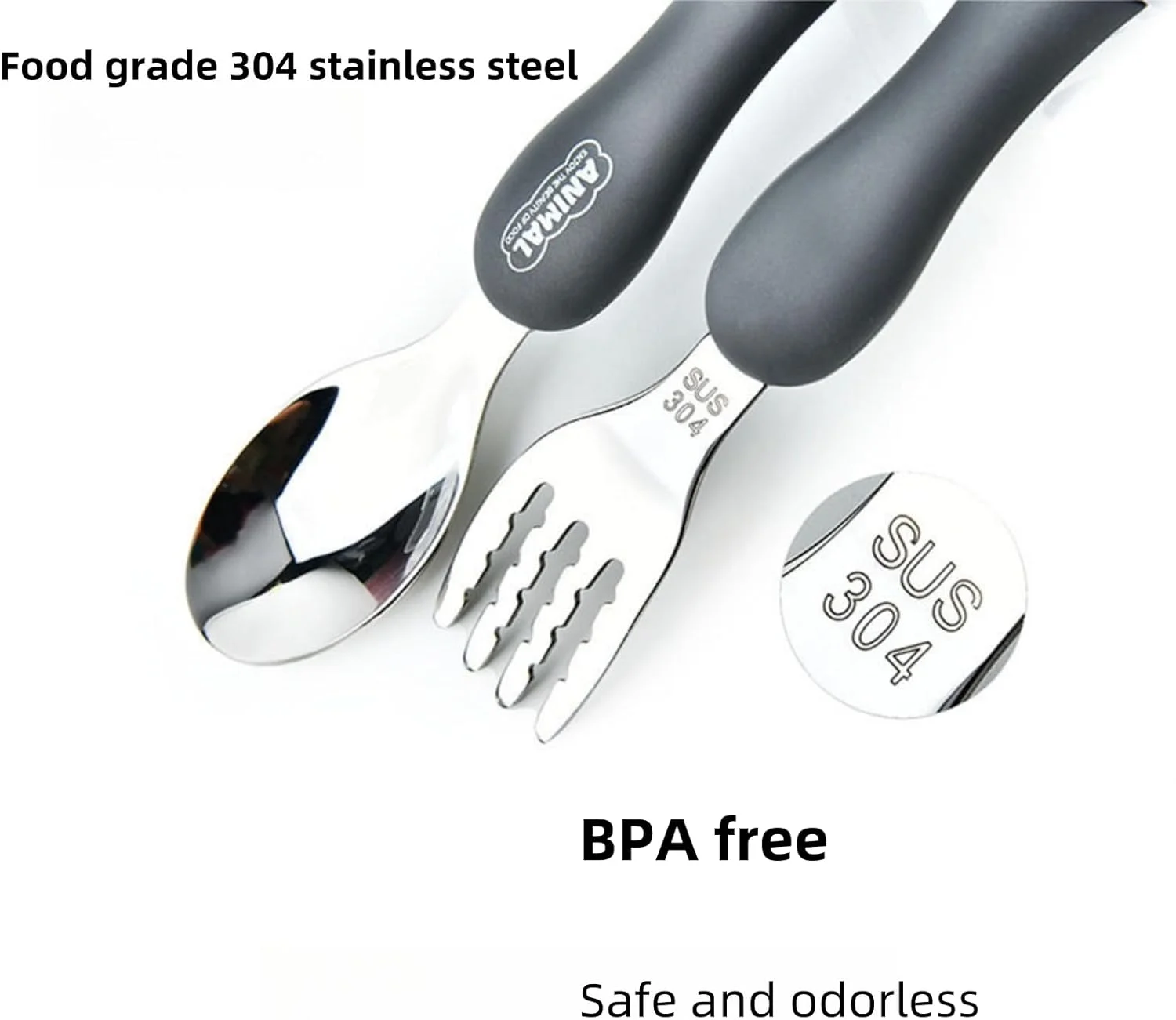 ست столовых приборов کودکانه قابل حمل NOVOLAN - ست دوتایی چنگال و قاشق استیل 304 با طرح حیوانات - بسته 3 عددی با طرح خرس، گربه، خرگوش - شامل جعبه نگهداری - ایده آل برای پیک نیک، کمپینگ و مهمانی های کودکان ست столовых приборов کودکانه قابل حمل NOVOLAN - ست دوتایی چنگال و قاشق استیل 304 با طرح حیوانات - بسته 3 عددی با طرح خرس، گربه، خرگوش - شامل جعبه نگهداری - ایده آل برای پیک نیک، کمپینگ و مهمانی های کودکان