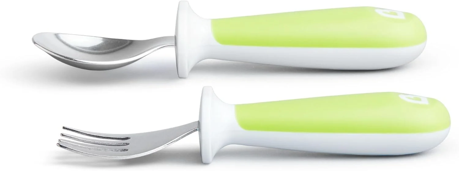 ست قاشق و چنگال کودک مانچکین مدل Raise، رنگ های متنوع ست قاشق و چنگال کودک مانچکین مدل Raise، رنگ های متنوع