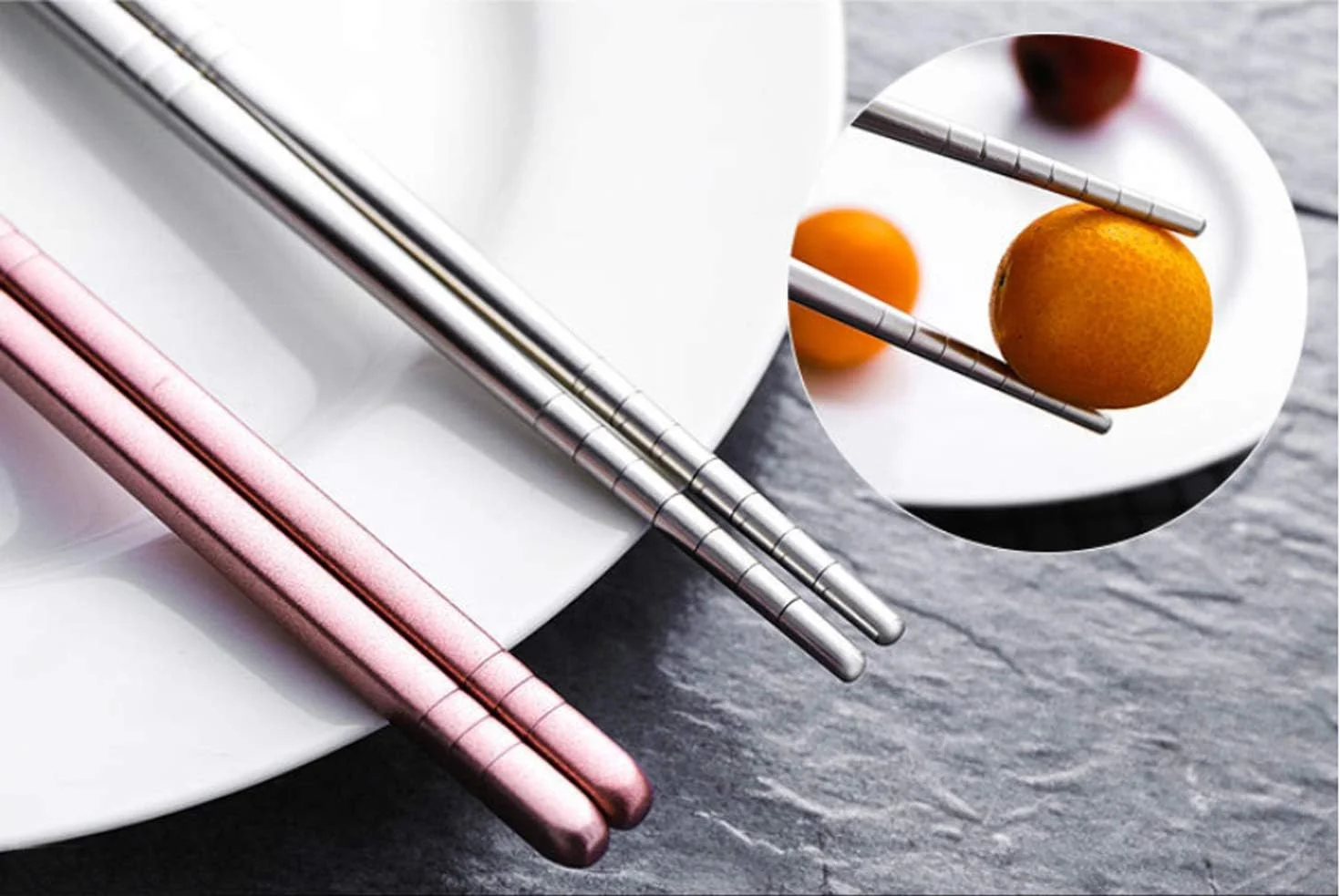 ست قاشق، چنگال و چاپستیک Namzi، جنس استیل ضد زنگ 304 به همراه جعبه و کیف مسافرتی (صورتی) ست قاشق، چنگال و چاپستیک Namzi، جنس استیل ضد زنگ 304 به همراه جعبه و کیف مسافرتی (صورتی)