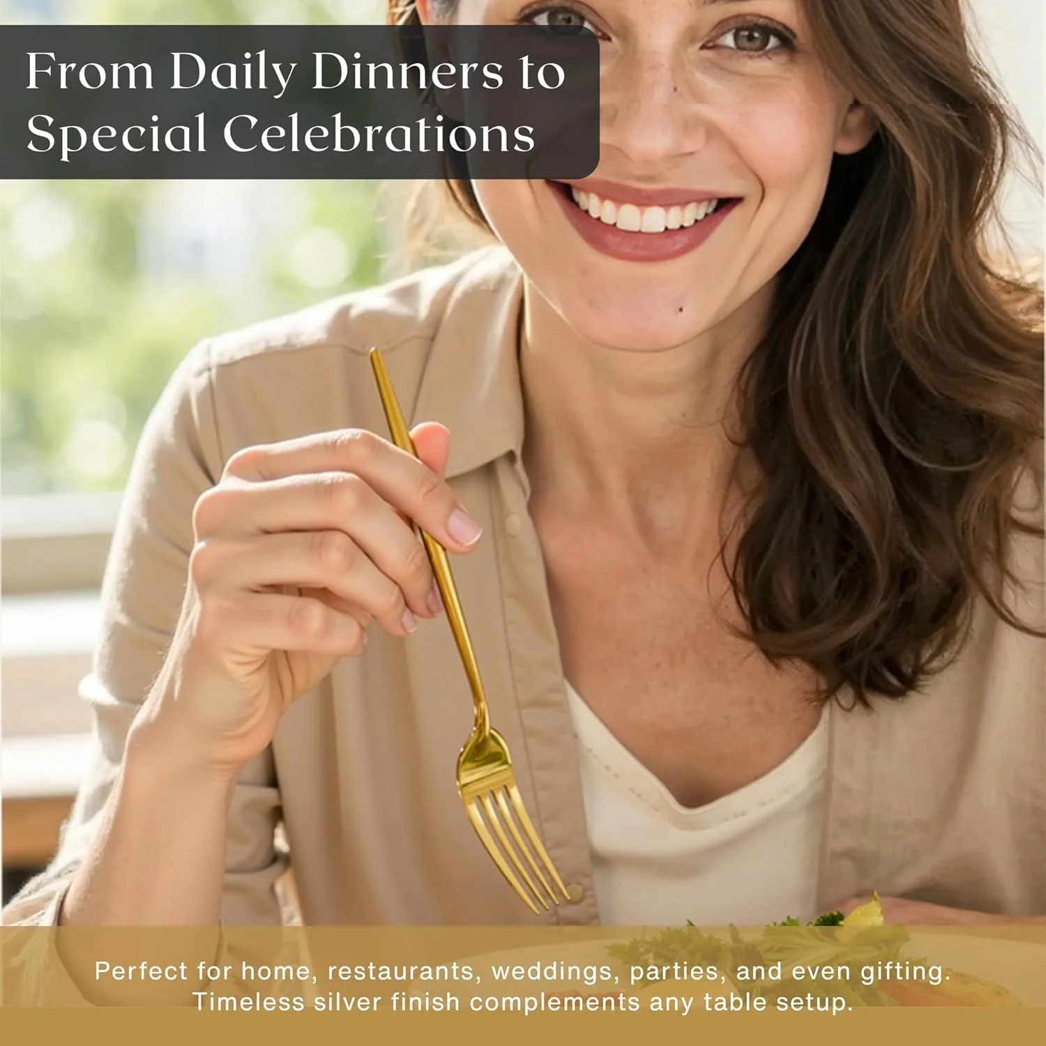 ست столовых приборов 30 تکه نکسو با روکش طلای تیتانیومی | ست столовых приборов شیک برای 6 نفر با ظروف سرو - پرداخت آینه ای ممتاز | چاقو، چنگال، قاشق و قاشق چایخوری | قابل شستشو در ماشین ظرفشویی ست столовых приборов 30 تکه نکسو با روکش طلای تیتانیومی | ست столовых приборов شیک برای 6 نفر با ظروف سرو - پرداخت آینه ای ممتاز | چاقو، چنگال، قاشق و قاشق چایخوری | قابل شستشو در ماشین ظرفشویی