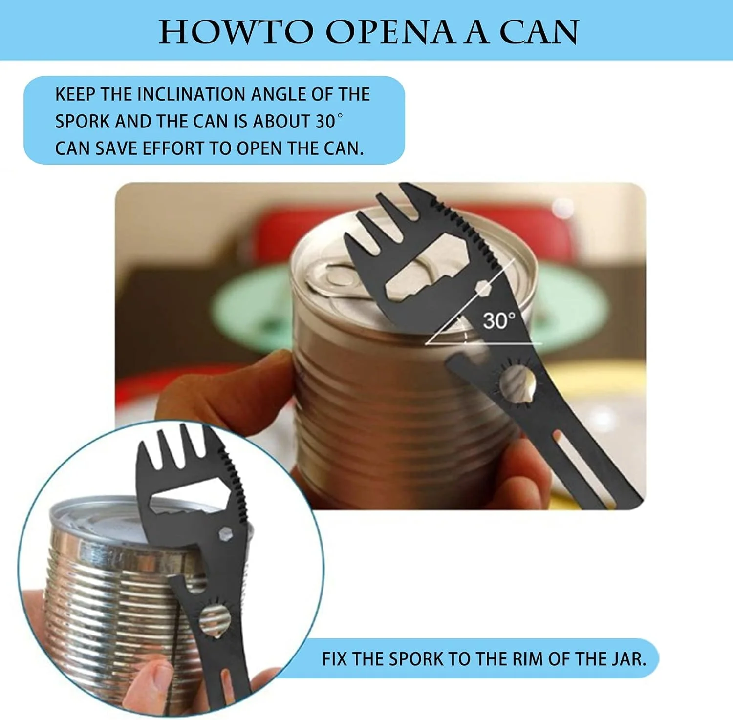 قاشق چنگال سفری، قاشق چنگال چندکاره، قاشق چنگال استیل ضد زنگ چند منظوره، قاشق چنگال قابل حمل دربازکن قوطی و بطری برای کمپینگ، مسافرت، کوله گردی، پیاده روی و فعالیت های فضای باز (10 در 1) 2 عدد قاشق چنگال سفری، قاشق چنگال چندکاره، قاشق چنگال استیل ضد زنگ چند منظوره، قاشق چنگال قابل حمل دربازکن قوطی و بطری برای کمپینگ، مسافرت، کوله گردی، پیاده روی و فعالیت های فضای باز (10 در 1) 2 عدد