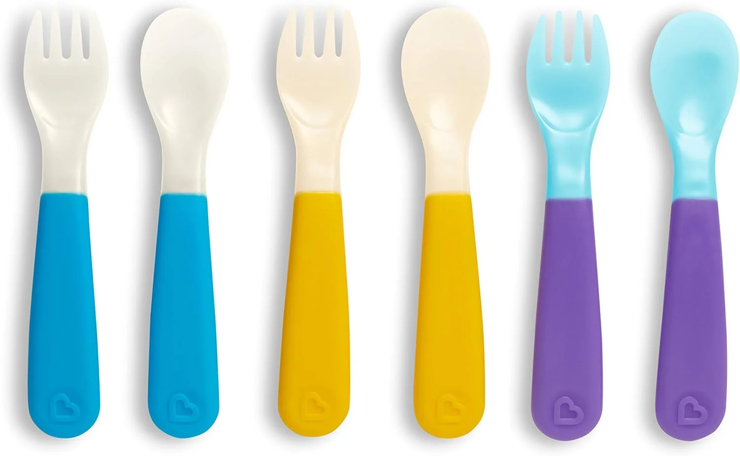 Munchkin Colour Change Toddler Forks and Spoons, Pack of 6 Munchkin Colour Change Toddler Forks and Spoons, Pack of 6