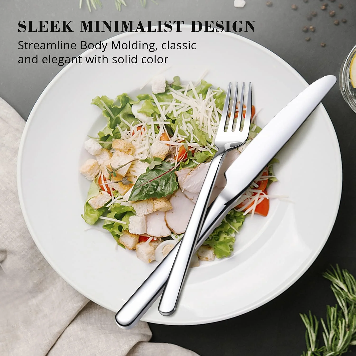 سرویس столовых نقره ای 20 تکه KINGSTONE، ست столовых استیل ضد زنگ با قاشق، چنگال، چاقو برای 4 نفر، столовых صیقلی آینه ای برای خانه، رستوران، عروسی، مهمانی سرویس столовых نقره ای 20 تکه KINGSTONE، ست столовых استیل ضد زنگ با قاشق، چنگال، چاقو برای 4 نفر، столовых صیقلی آینه ای برای خانه، رستوران، عروسی، مهمانی