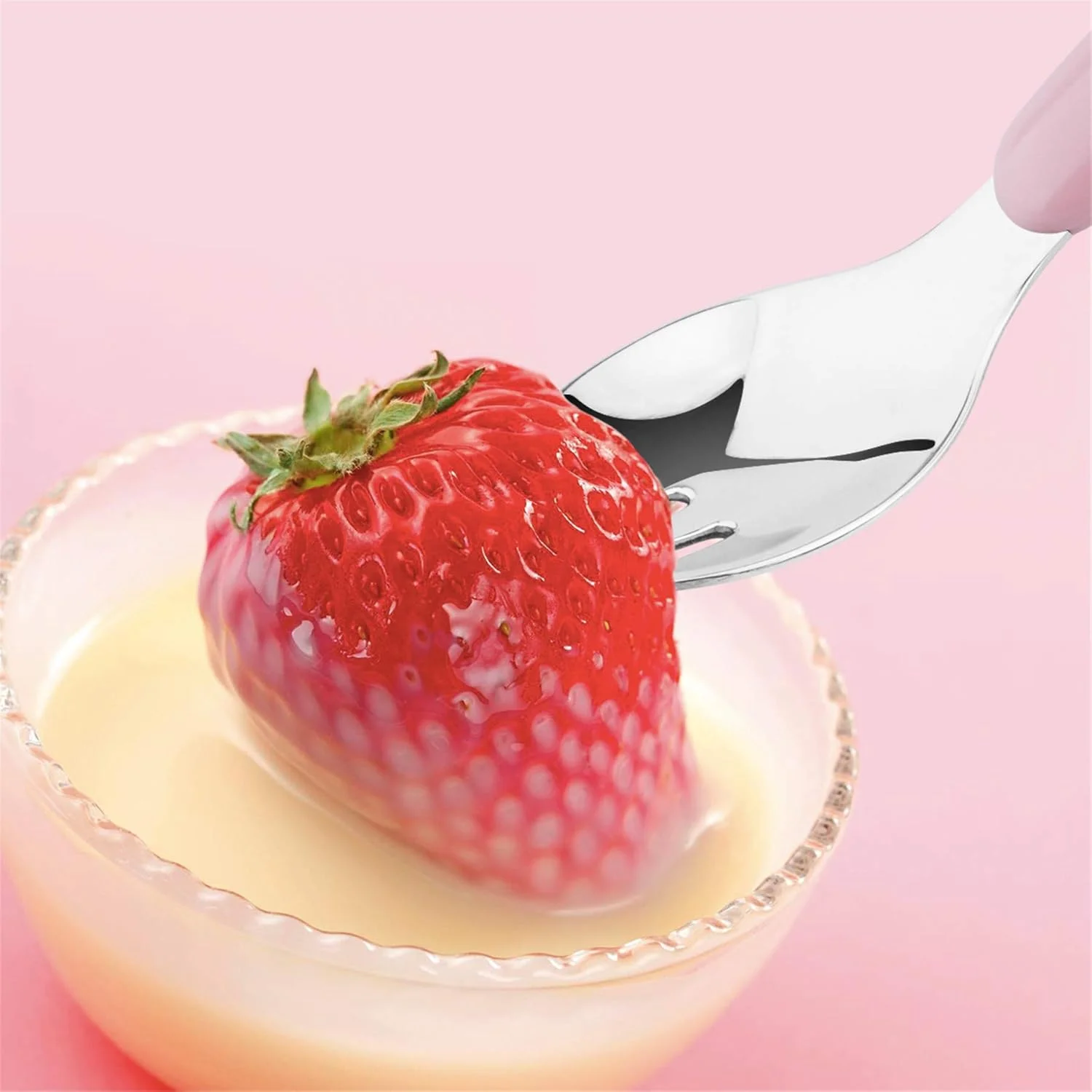 ست قاشق و چنگال کودک کیریکو، ست ظروف غذاخوری کودک با جعبه حمل، طراحی شده برای خود تغذیه ای و آموزش (سفید و صورتی) ست قاشق و چنگال کودک کیریکو، ست ظروف غذاخوری کودک با جعبه حمل، طراحی شده برای خود تغذیه ای و آموزش (سفید و صورتی)