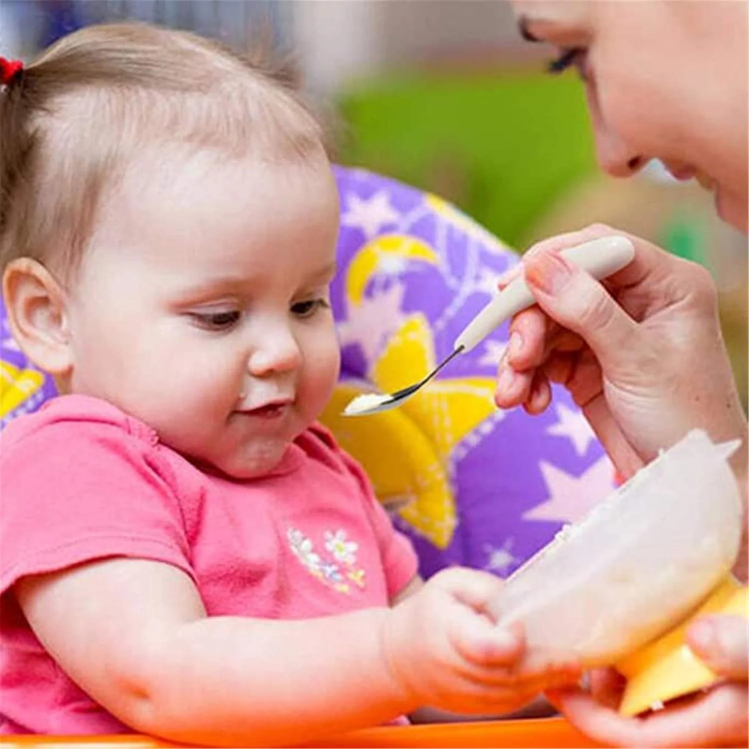 ست قاشق و چنگال کودک کیریکو، ست ظروف غذاخوری کودک با جعبه حمل، طراحی شده برای خود تغذیه ای و آموزش (سفید و صورتی) ست قاشق و چنگال کودک کیریکو، ست ظروف غذاخوری کودک با جعبه حمل، طراحی شده برای خود تغذیه ای و آموزش (سفید و صورتی)