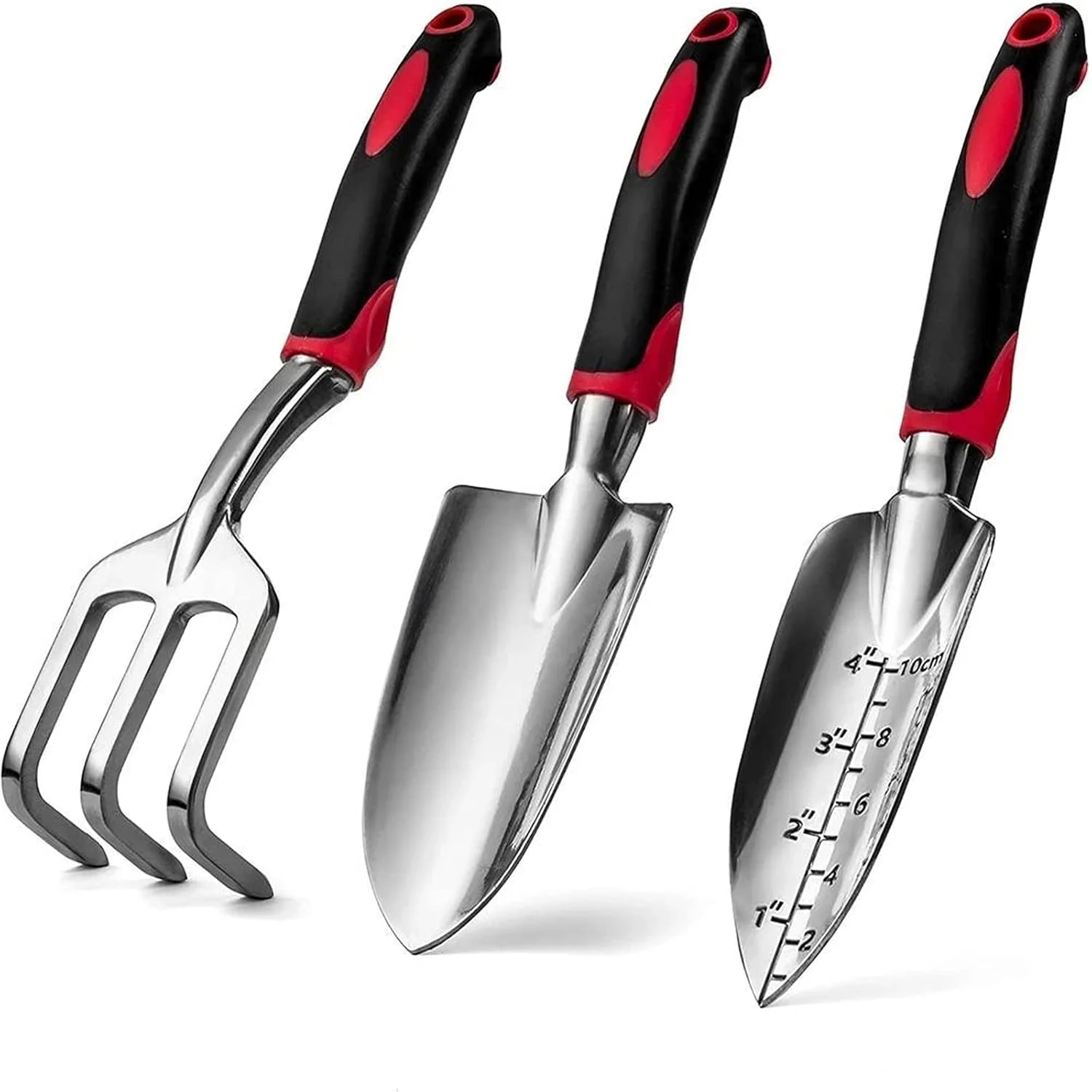 مجموعه ابزار باغبانی HEJLZC شامل بیلچه، ابزار کاشت، بیل و ابزار باغبانی برای انتقال و وجین (رنگ: قرمز، اندازه: مجموعه) مجموعه ابزار باغبانی HEJLZC شامل بیلچه، ابزار کاشت، بیل و ابزار باغبانی برای انتقال و وجین (رنگ: قرمز، اندازه: مجموعه)