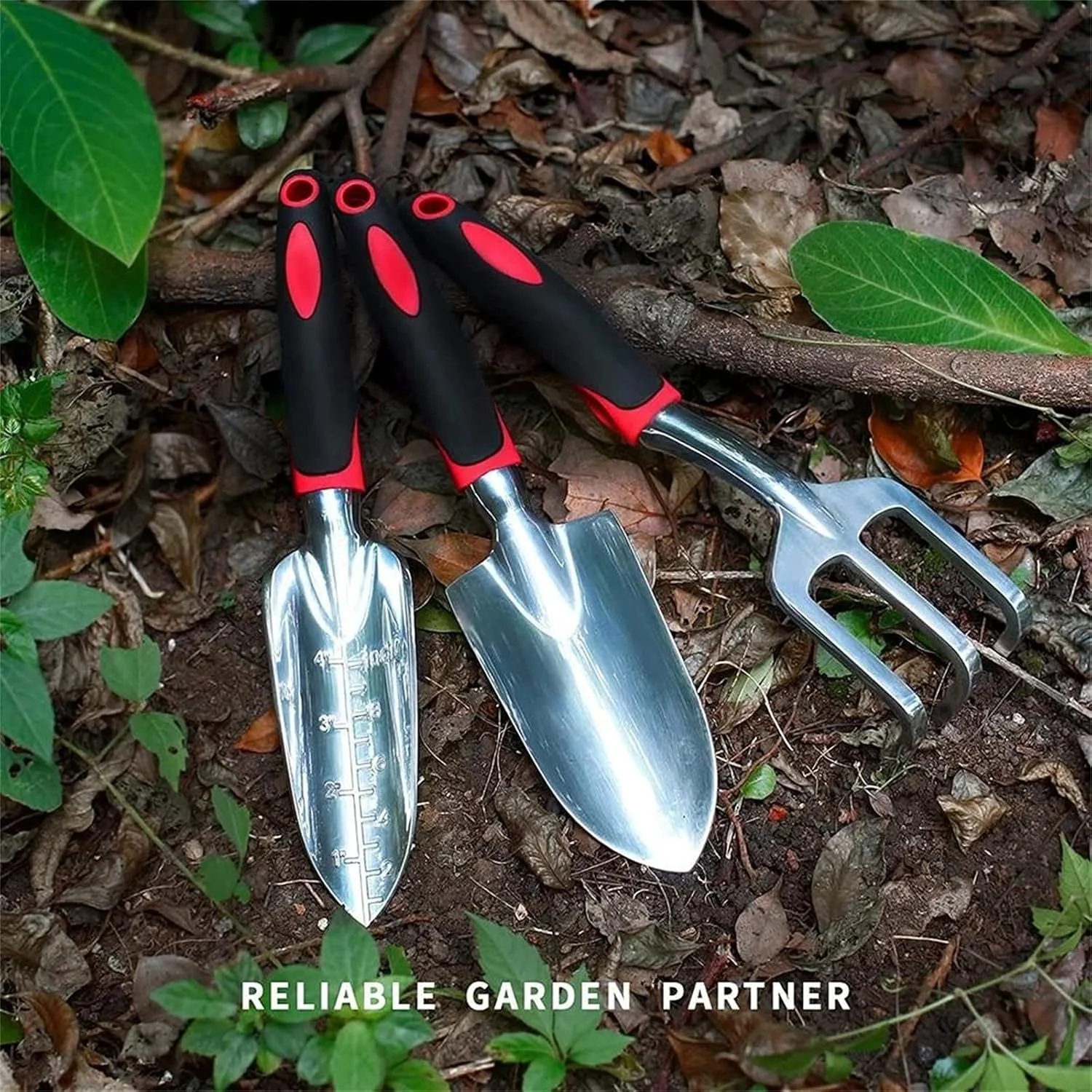 مجموعه ابزار باغبانی HEJLZC شامل بیلچه، ابزار کاشت، بیل و ابزار باغبانی برای انتقال و وجین (رنگ: قرمز، اندازه: مجموعه) مجموعه ابزار باغبانی HEJLZC شامل بیلچه، ابزار کاشت، بیل و ابزار باغبانی برای انتقال و وجین (رنگ: قرمز، اندازه: مجموعه)