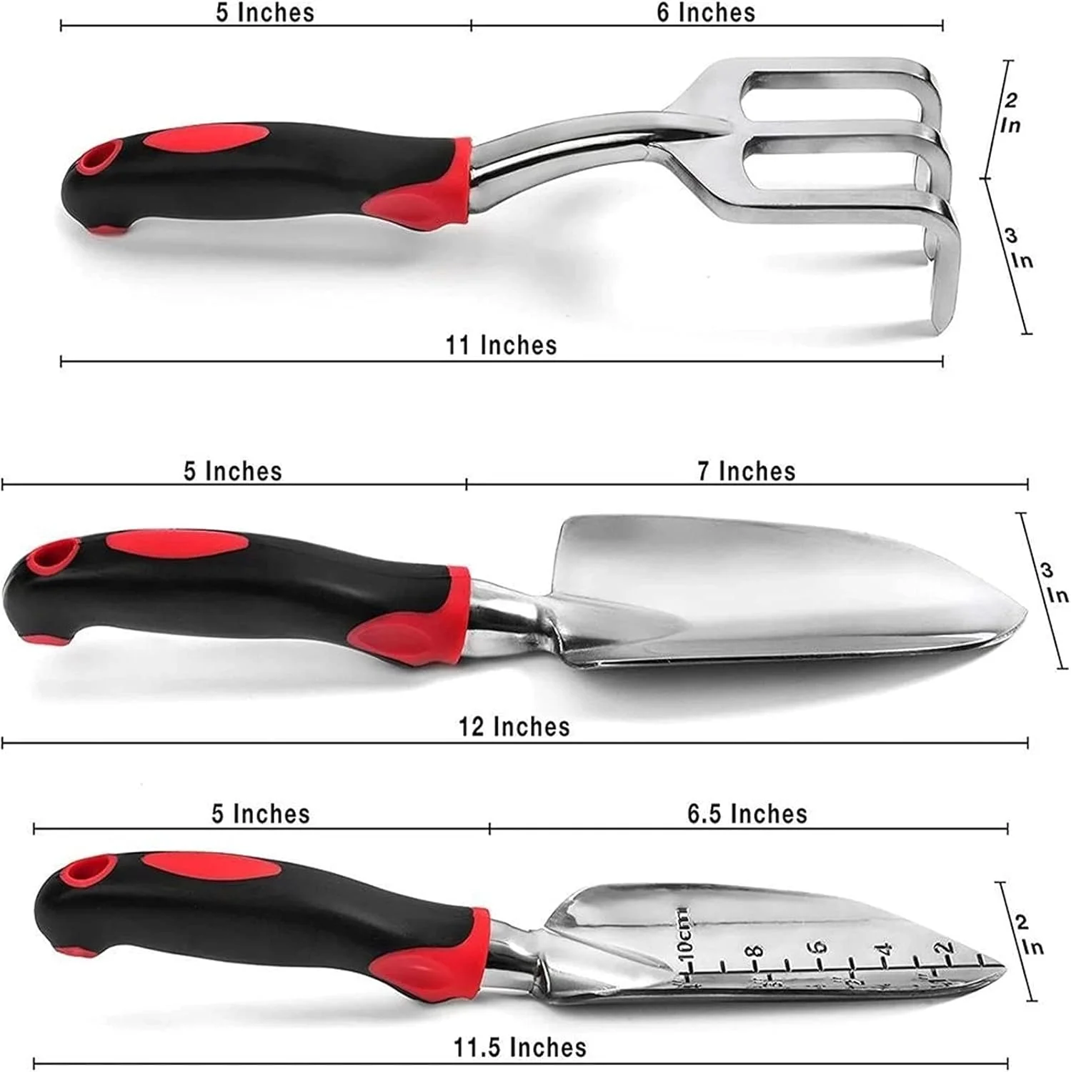 مجموعه ابزار باغبانی HEJLZC شامل بیلچه، ابزار کاشت، بیل و ابزار باغبانی برای انتقال و وجین (رنگ: قرمز، اندازه: مجموعه) مجموعه ابزار باغبانی HEJLZC شامل بیلچه، ابزار کاشت، بیل و ابزار باغبانی برای انتقال و وجین (رنگ: قرمز، اندازه: مجموعه)