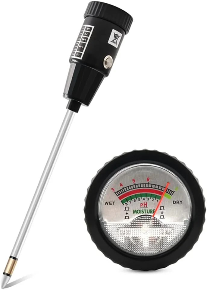 تستر خاک pH و رطوبت، ابزار تست pH و رطوبت خاک، بدون نیاز به باتری برای کاشت و پرورش در باغ، مزرعه، فضای داخلی و خارجی تستر خاک pH و رطوبت، ابزار تست pH و رطوبت خاک، بدون نیاز به باتری برای کاشت و پرورش در باغ، مزرعه، فضای داخلی و خارجی