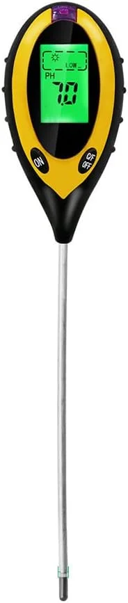 آنالیزور خاک دیجیتال 4 در 1 Morelian، تستر چند منظوره خاک، شدت نور خورشید، مقدار PH، رطوبت، دماسنج، ابزار کاشت و پرورش گیاهان گلدانی با صفحه نمایش برای باغ و مزرعه آنالیزور خاک دیجیتال 4 در 1 Morelian، تستر چند منظوره خاک، شدت نور خورشید، مقدار PH، رطوبت، دماسنج، ابزار کاشت و پرورش گیاهان گلدانی با صفحه نمایش برای باغ و مزرعه