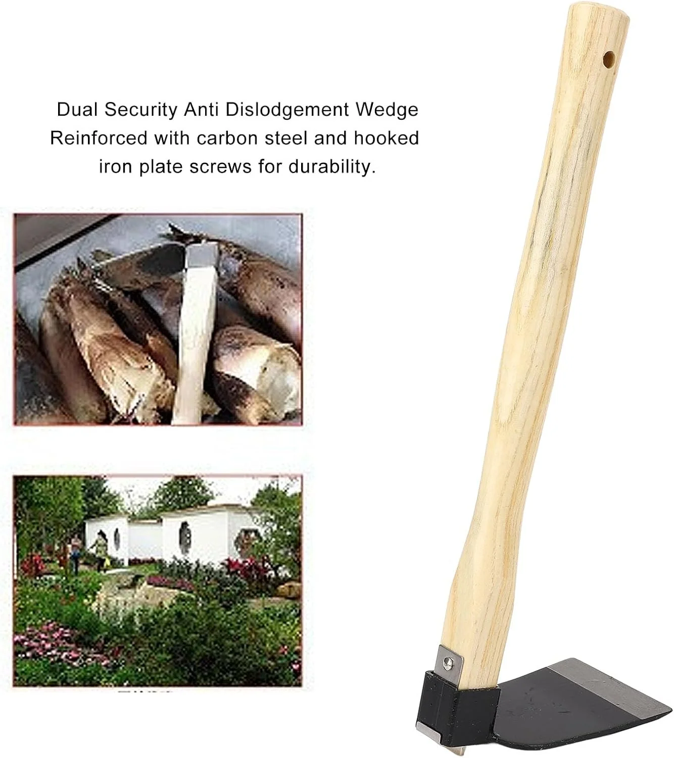 بیلچه دستی باغبانی Elprico، بیلچه دستی برای وجین و خاکورزی، بیلچه دستی باغبانی سبک وزن با دسته چوبی ارگونومیک برای وجین، برداشت، کندن و کاشت بیلچه دستی باغبانی Elprico، بیلچه دستی برای وجین و خاکورزی، بیلچه دستی باغبانی سبک وزن با دسته چوبی ارگونومیک برای وجین، برداشت، کندن و کاشت