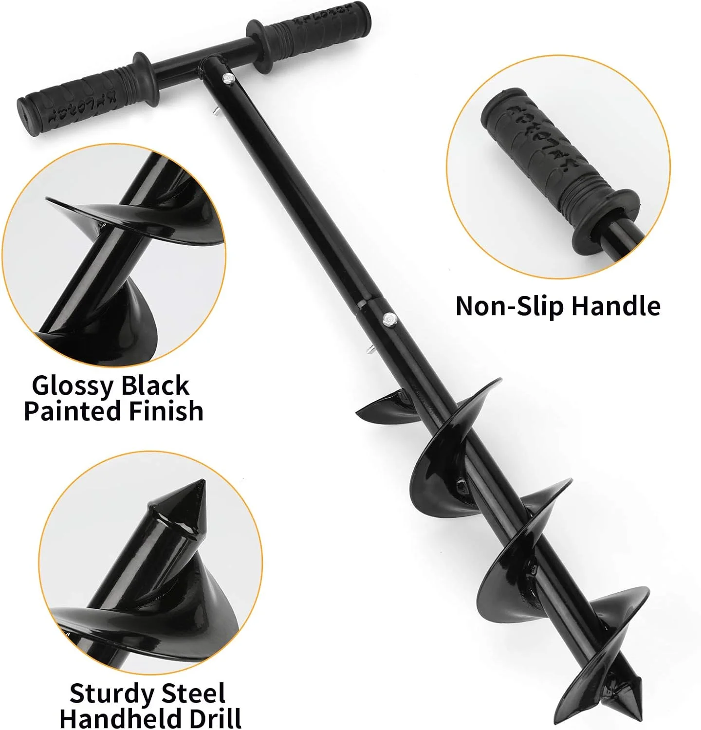 مته چاله کن باغی Laelr، مته چاله کن زمینی با دسته ضد لغزش، مته حلزونی باغی 3.9 اینچ در 23.6 اینچ، مته حلزونی کاشت سریع، مته حصار برای کاشت درخت، کشت عمیق، نهال مته چاله کن باغی Laelr، مته چاله کن زمینی با دسته ضد لغزش، مته حلزونی باغی 3.9 اینچ در 23.6 اینچ، مته حلزونی کاشت سریع، مته حصار برای کاشت درخت، کشت عمیق، نهال