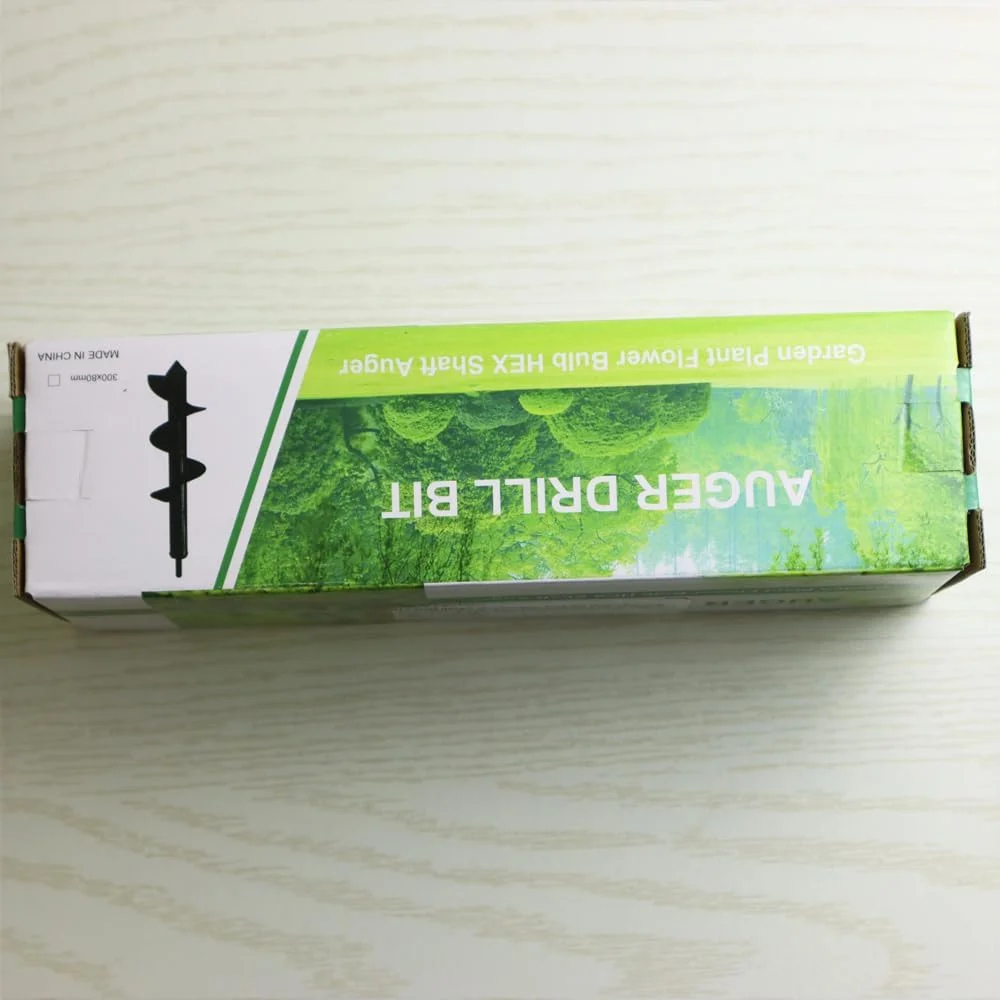 مته چاله کن برفه آ Garden Auger، ابزار کاشت پیاز با دسته بلند 1.6 x 16.5 اینچی، مته مارپیچ با شفت محکم برای کاشت پیاز، نهال و حفر گودال و شخم زدن عمیق